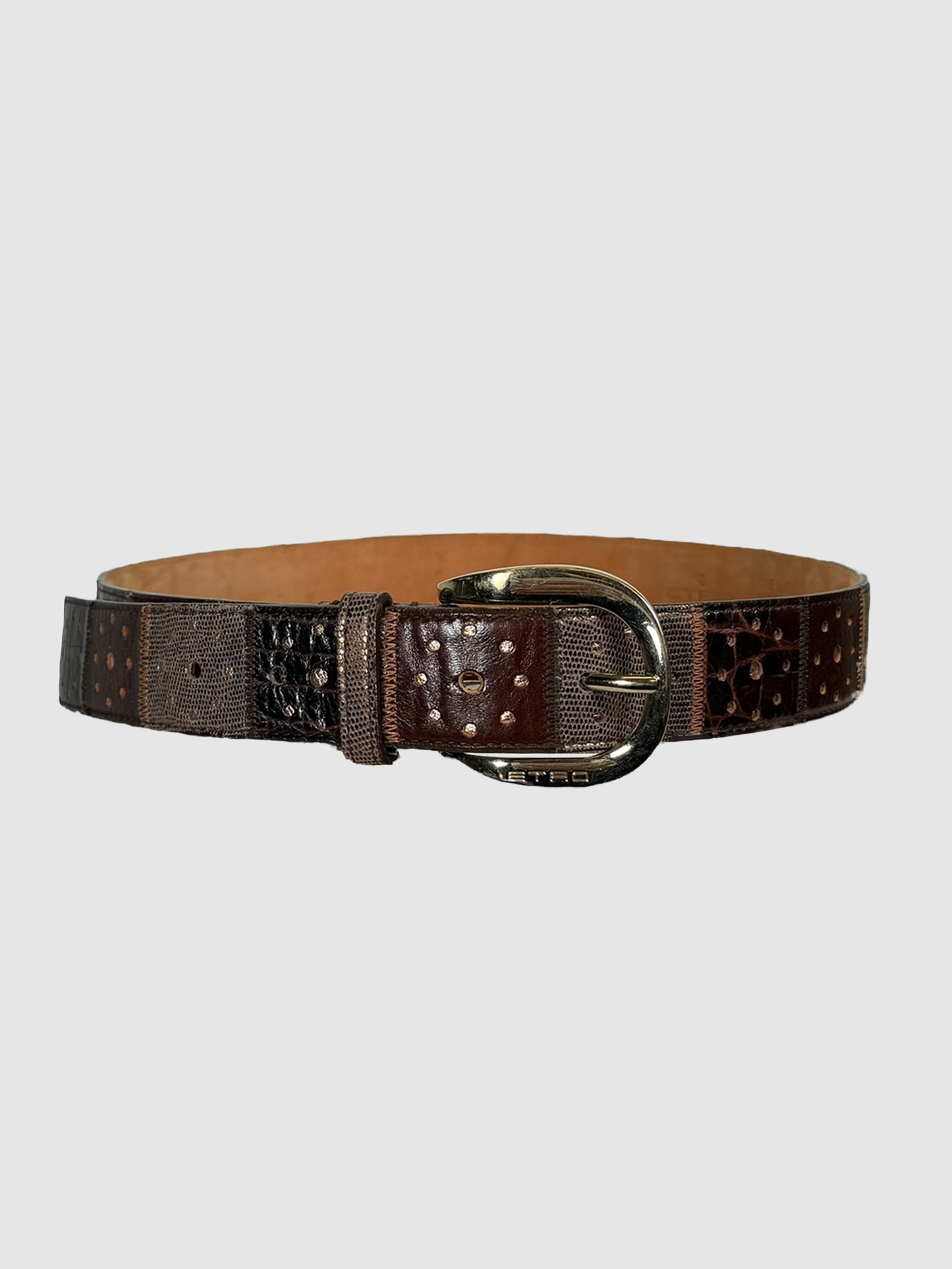 Patchwork Leather Belt