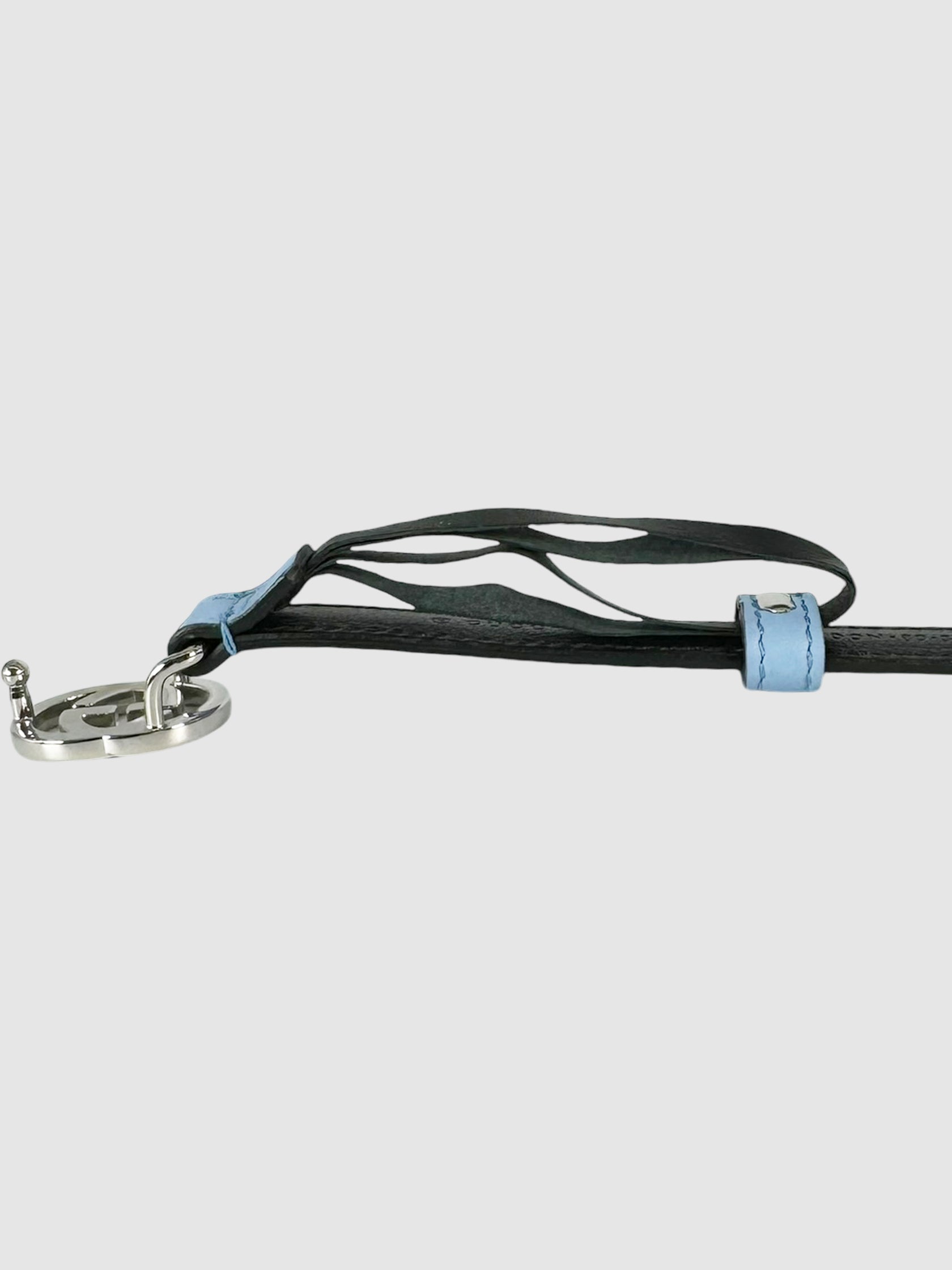 Moon GG Narrow Leather Belt