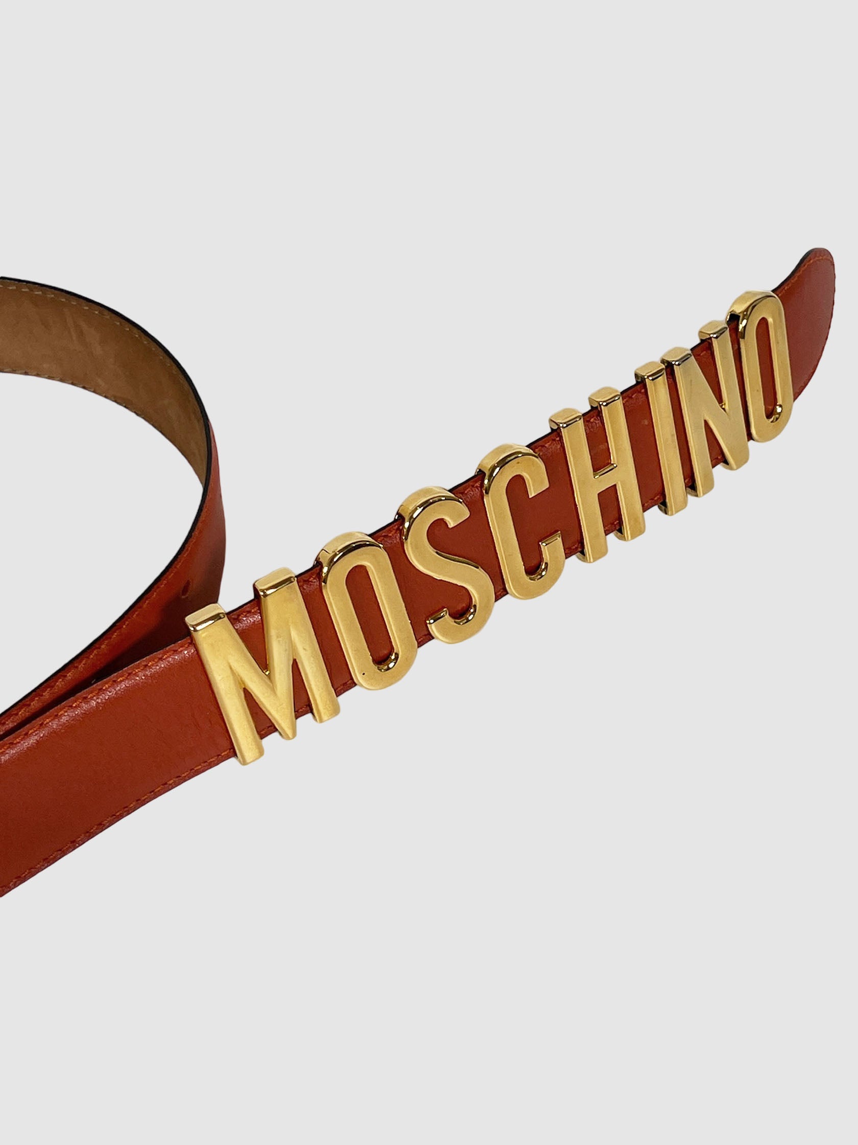 Logo Leather Belt - Size 40