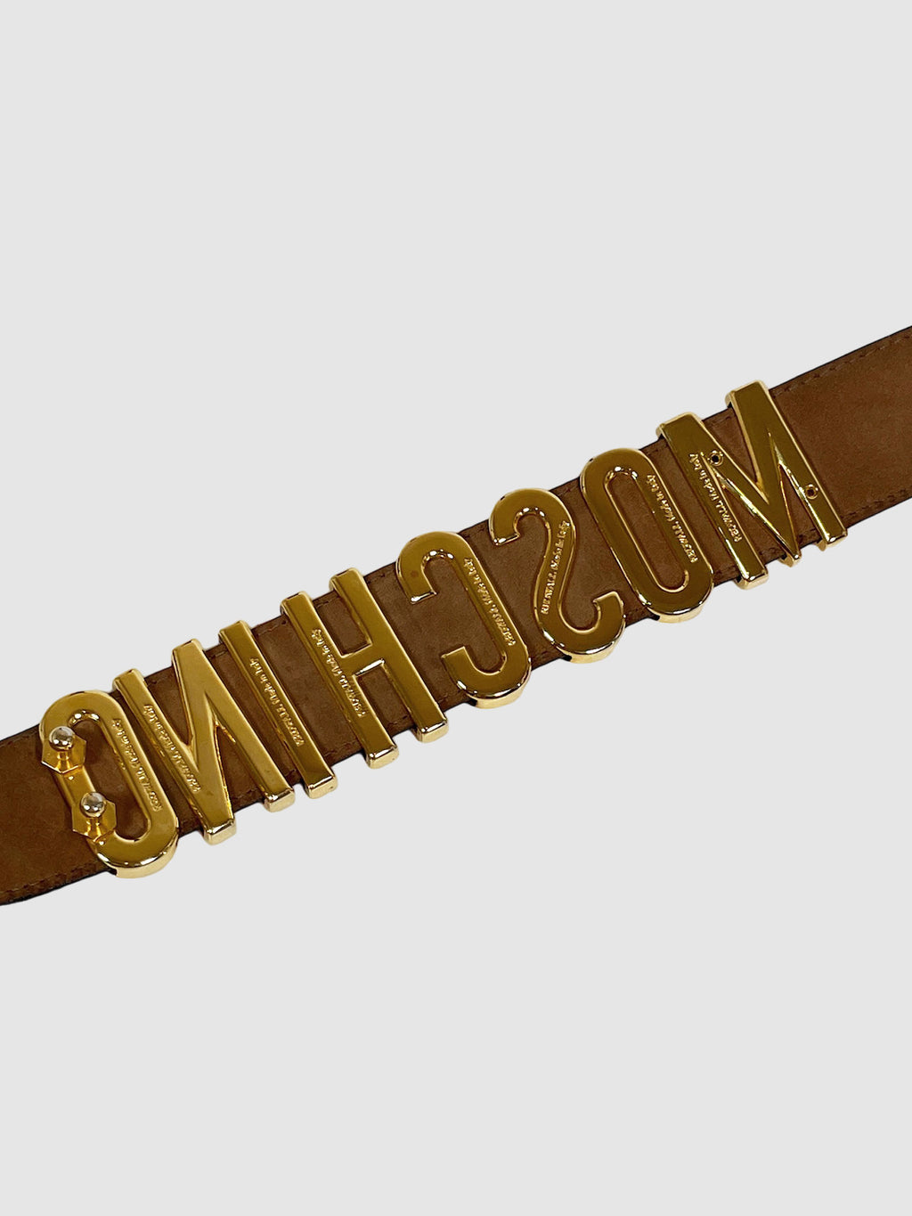 Logo Leather Belt - Size 40