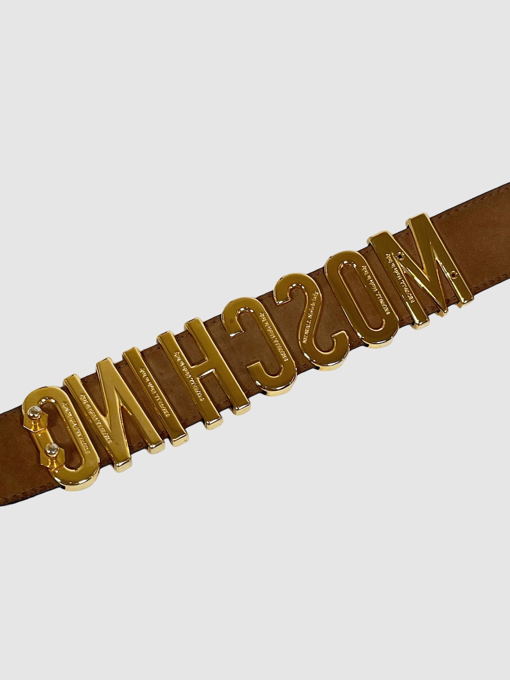 Logo Leather Belt - Size 40