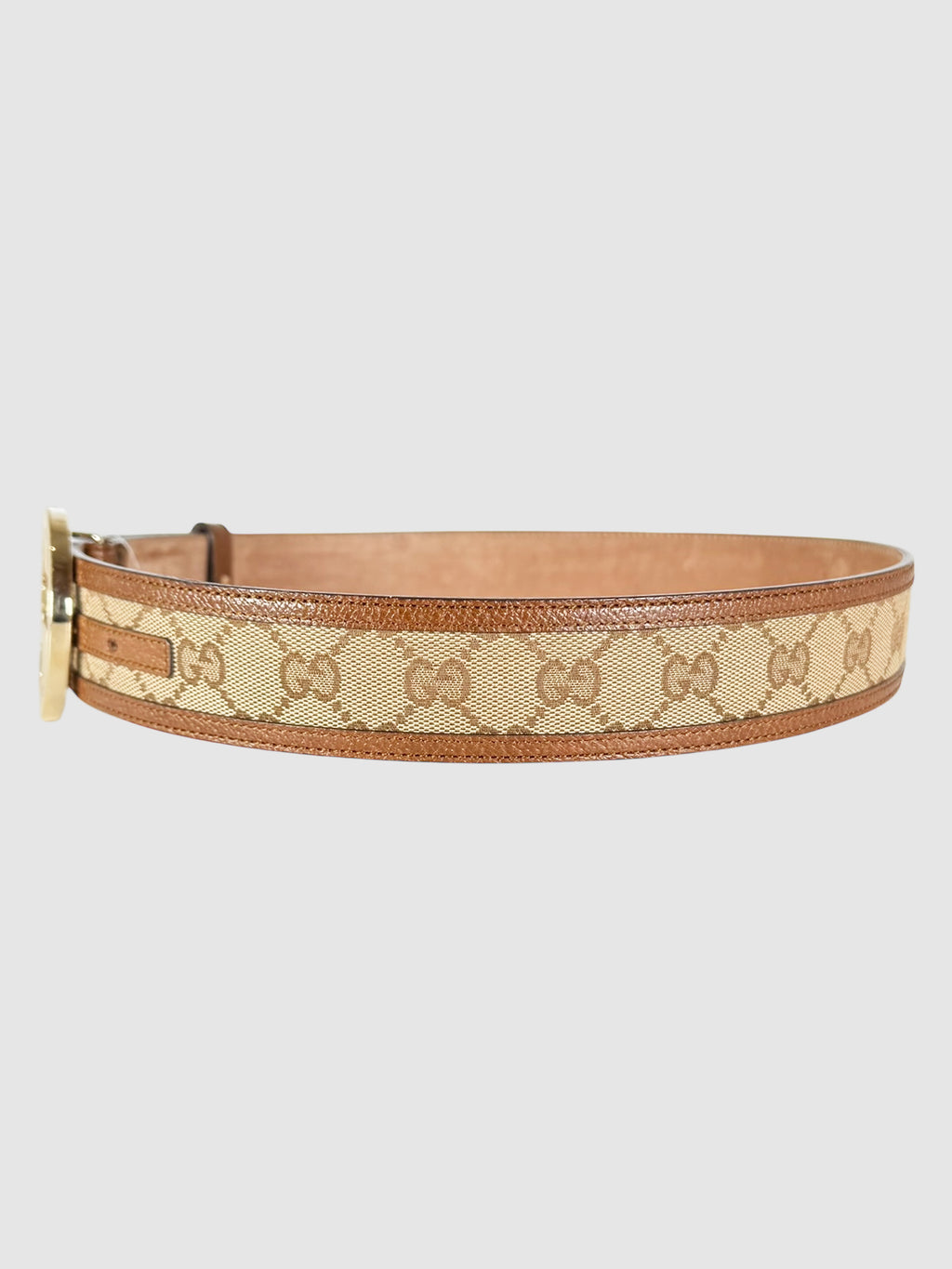 Interlocking G Monogram Canvas Belt