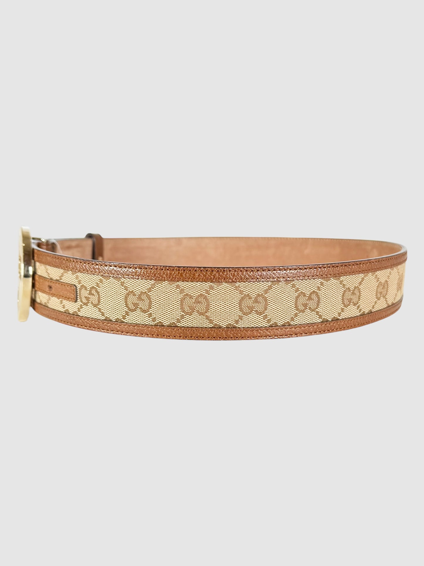 Interlocking G Monogram Canvas Belt