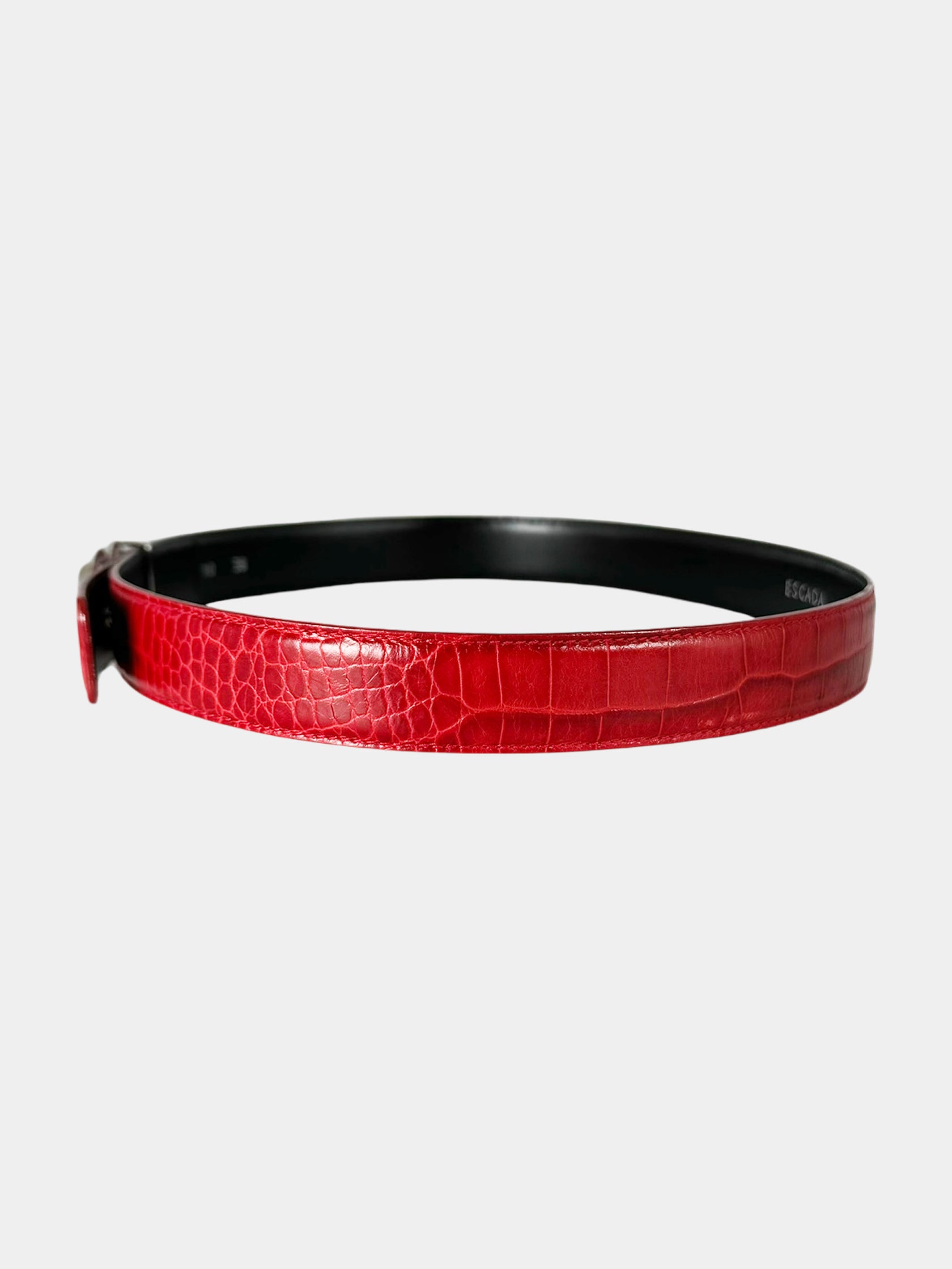 Reptile Embossed Leather Belt
