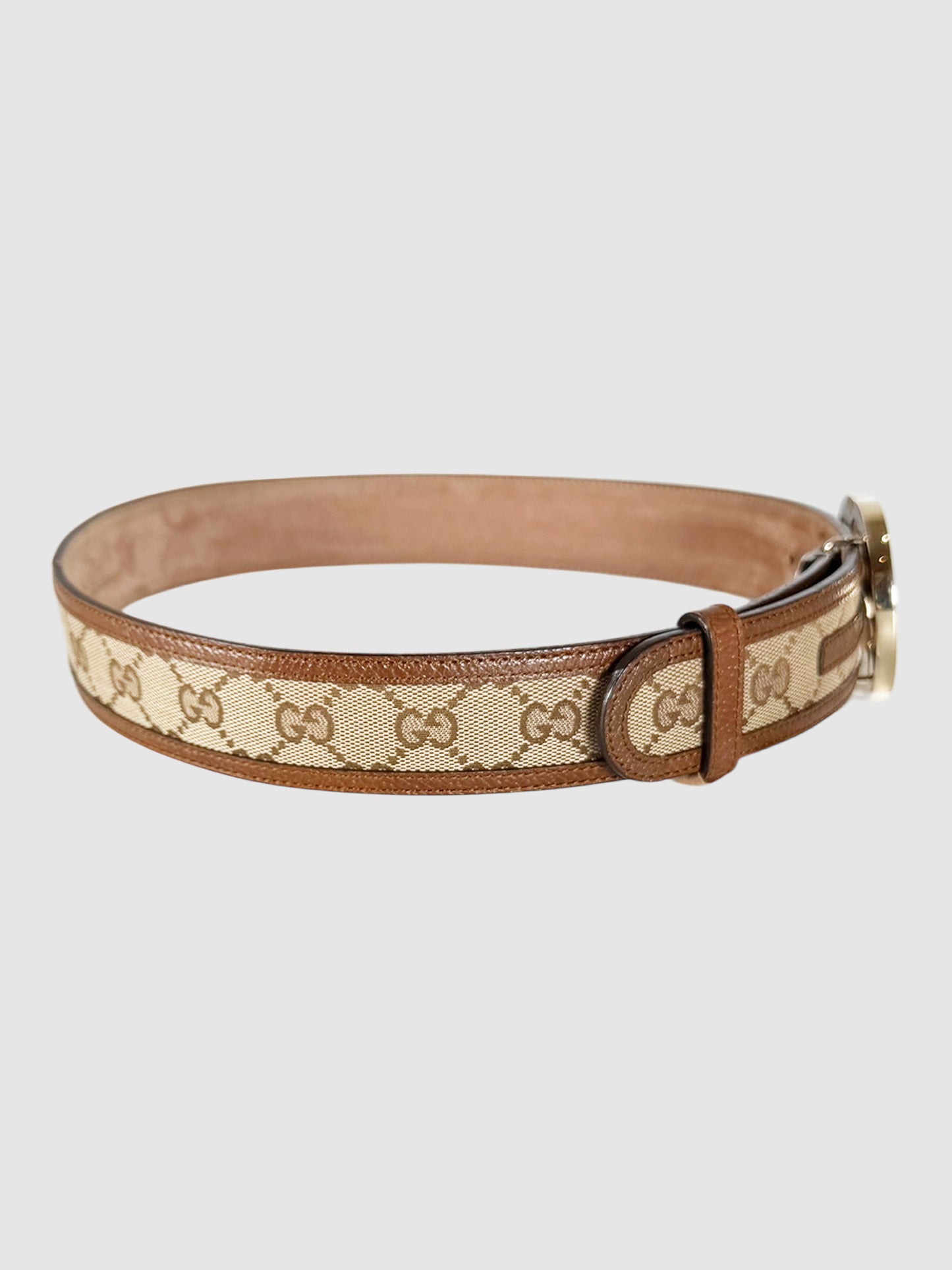 Interlocking G Monogram Canvas Belt