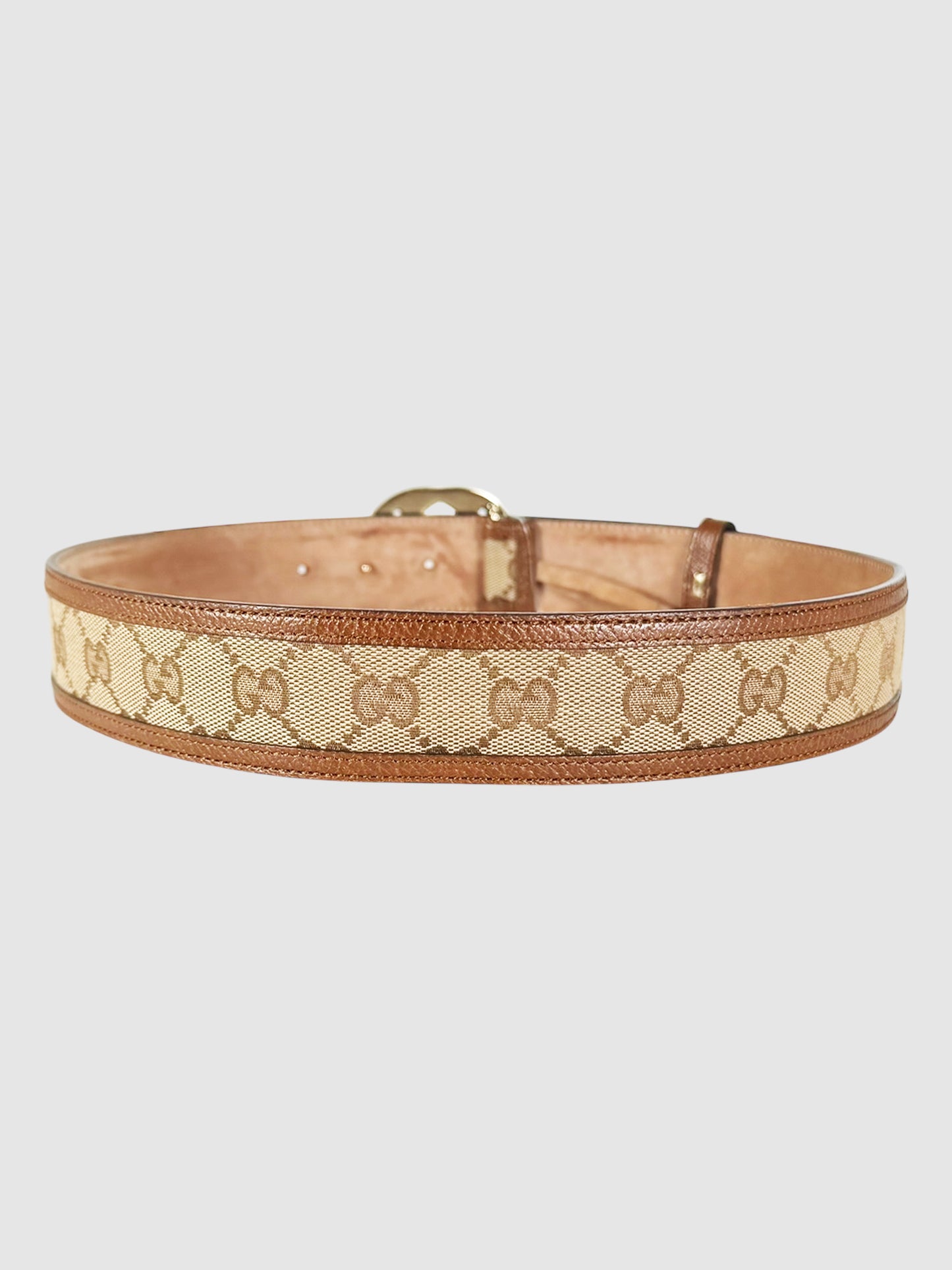 Interlocking G Monogram Canvas Belt