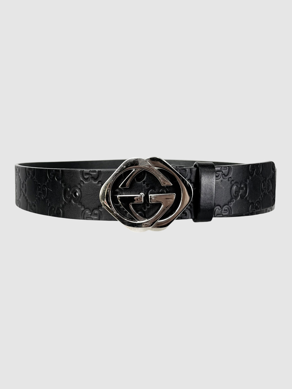 Square G Leather Belt