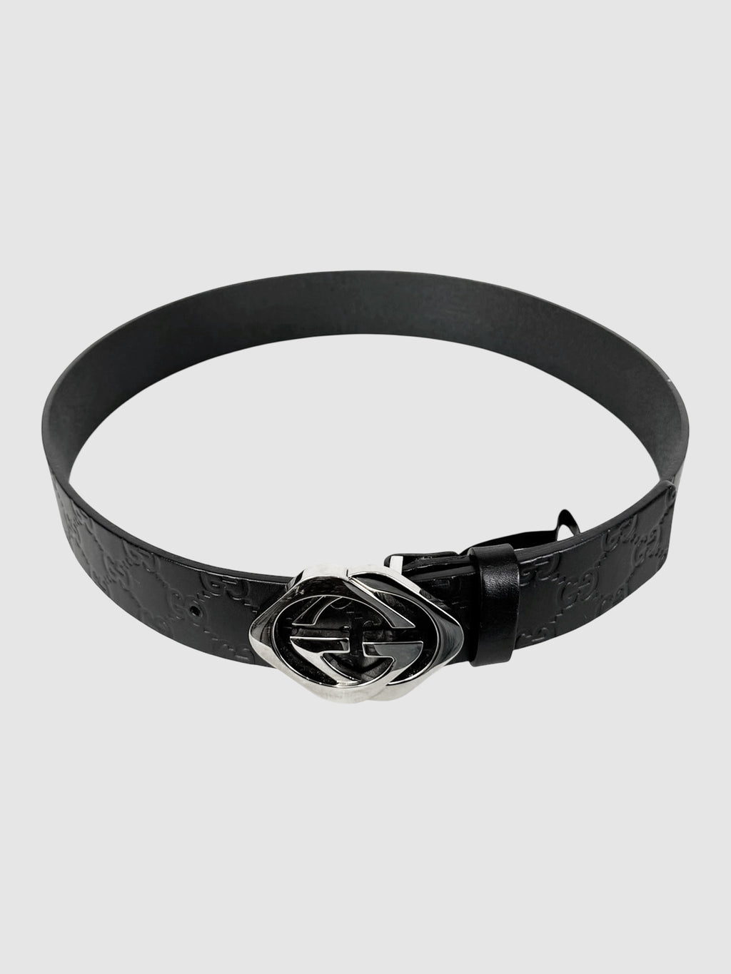 Square G Leather Belt