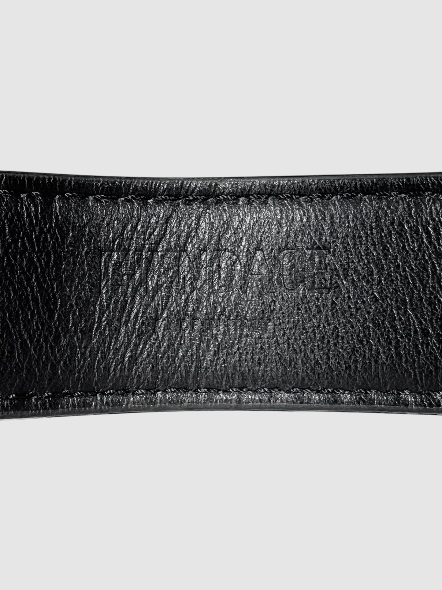 Fendace Leather Logo Belt