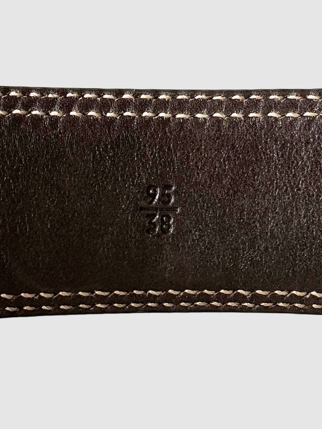 Logo Canvas Leather Trim Belt