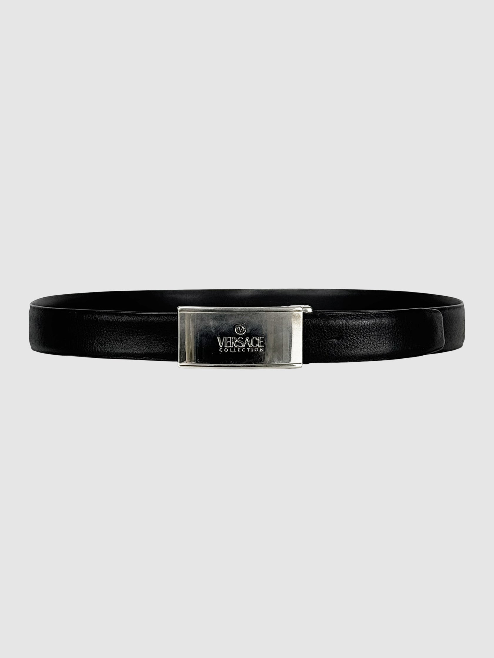Logo Leather Belt