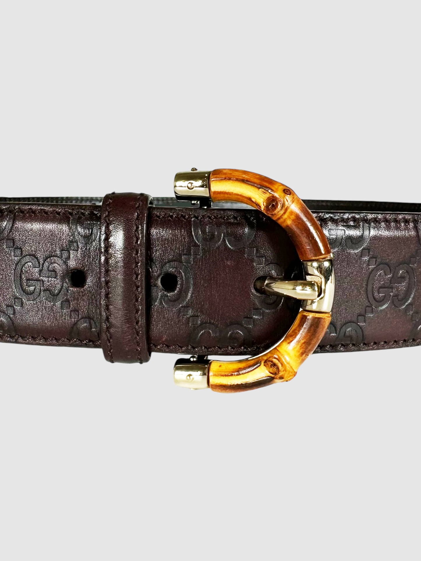 Guccissima Bamboo Leather Belt