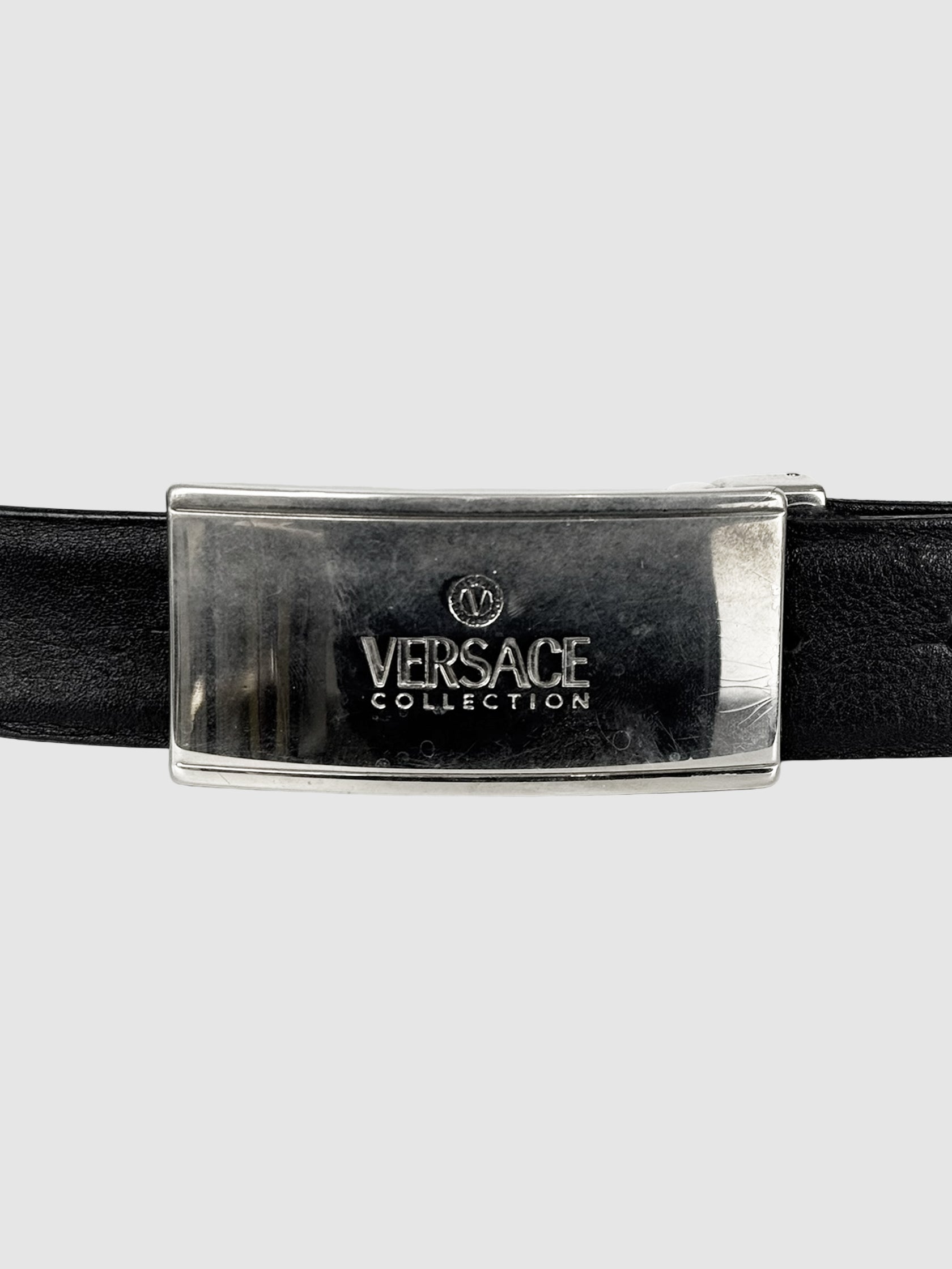 Logo Leather Belt