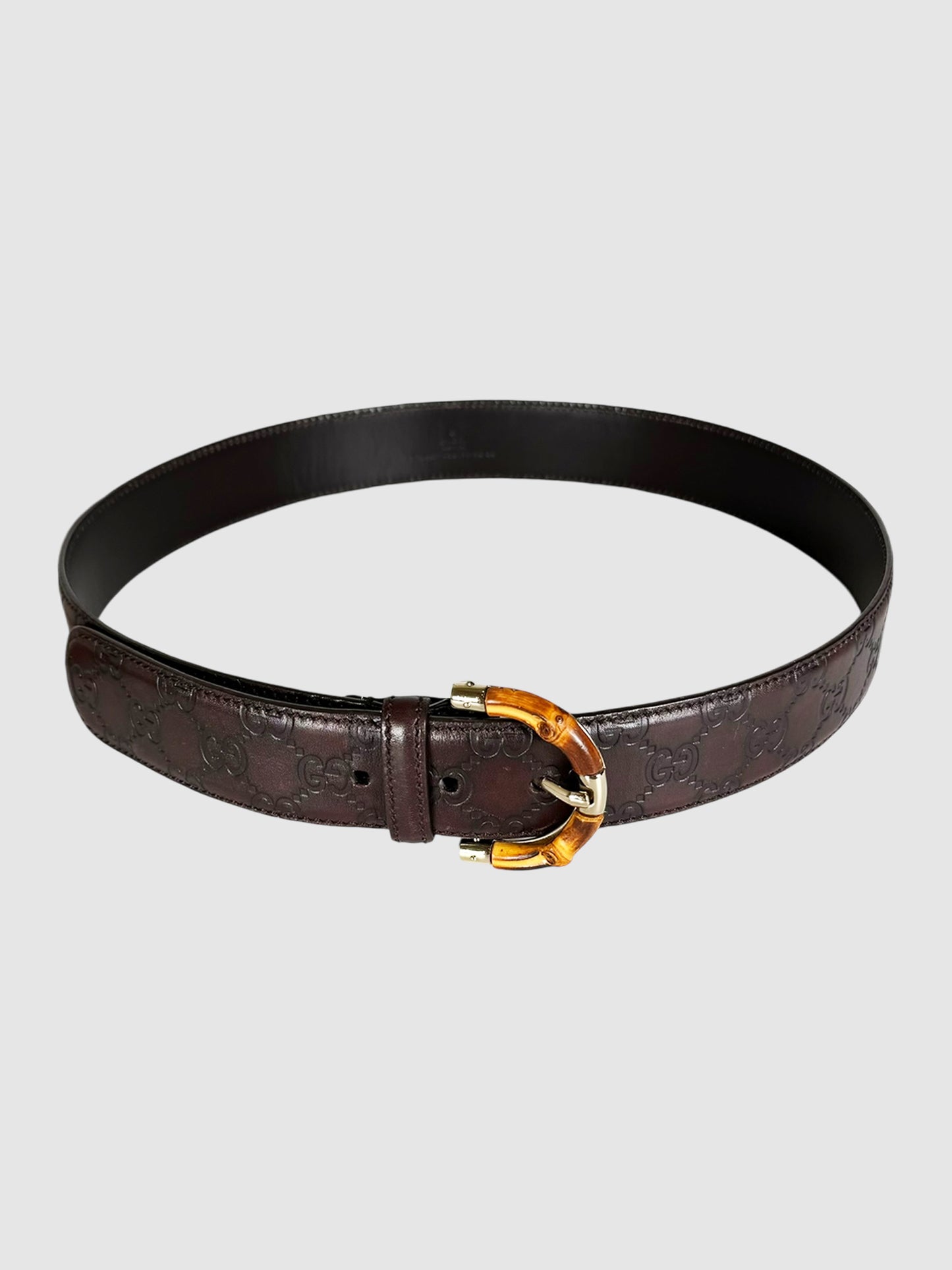 Guccissima Bamboo Leather Belt