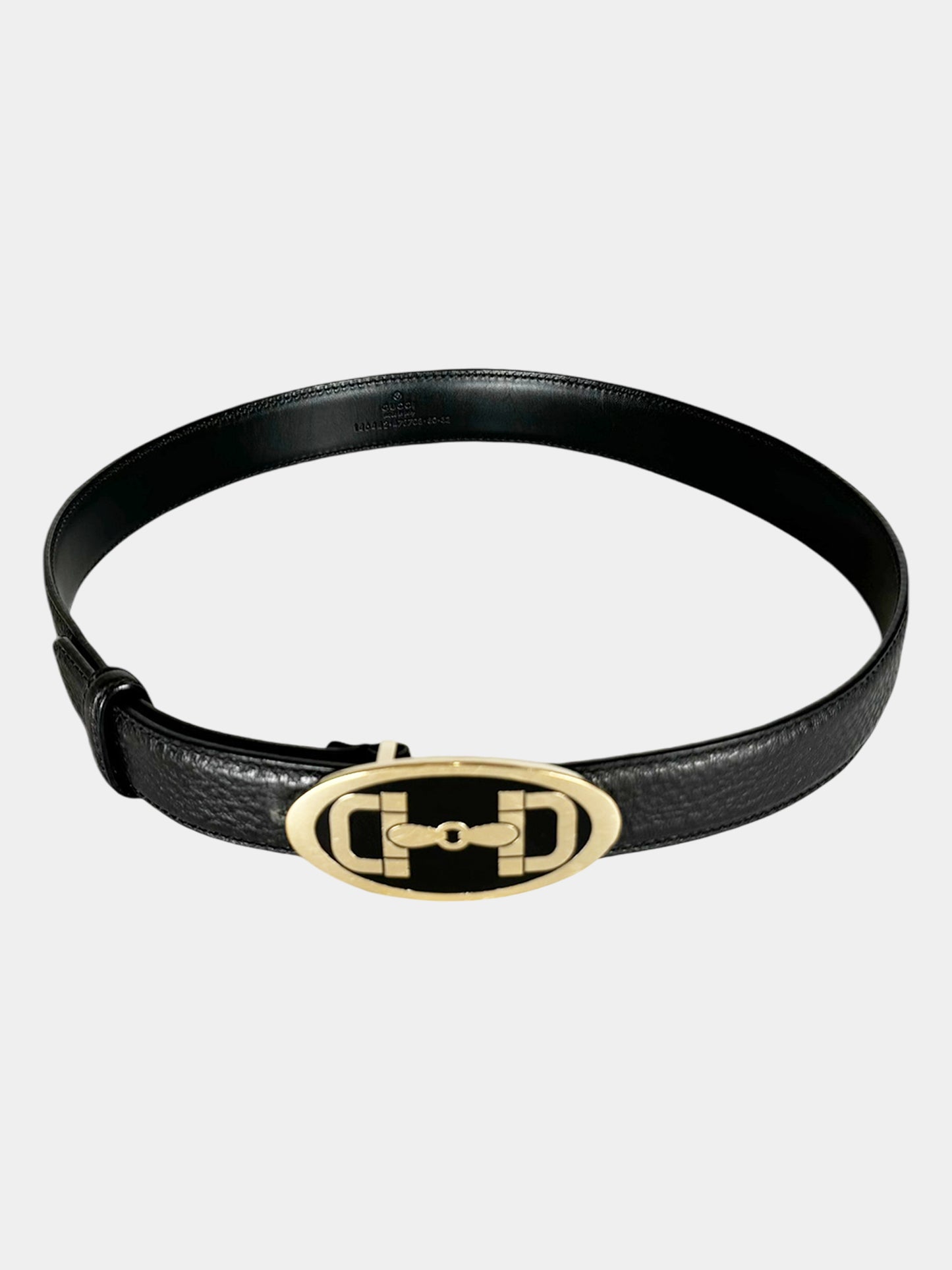 Horsebit Buckle Leather Belt