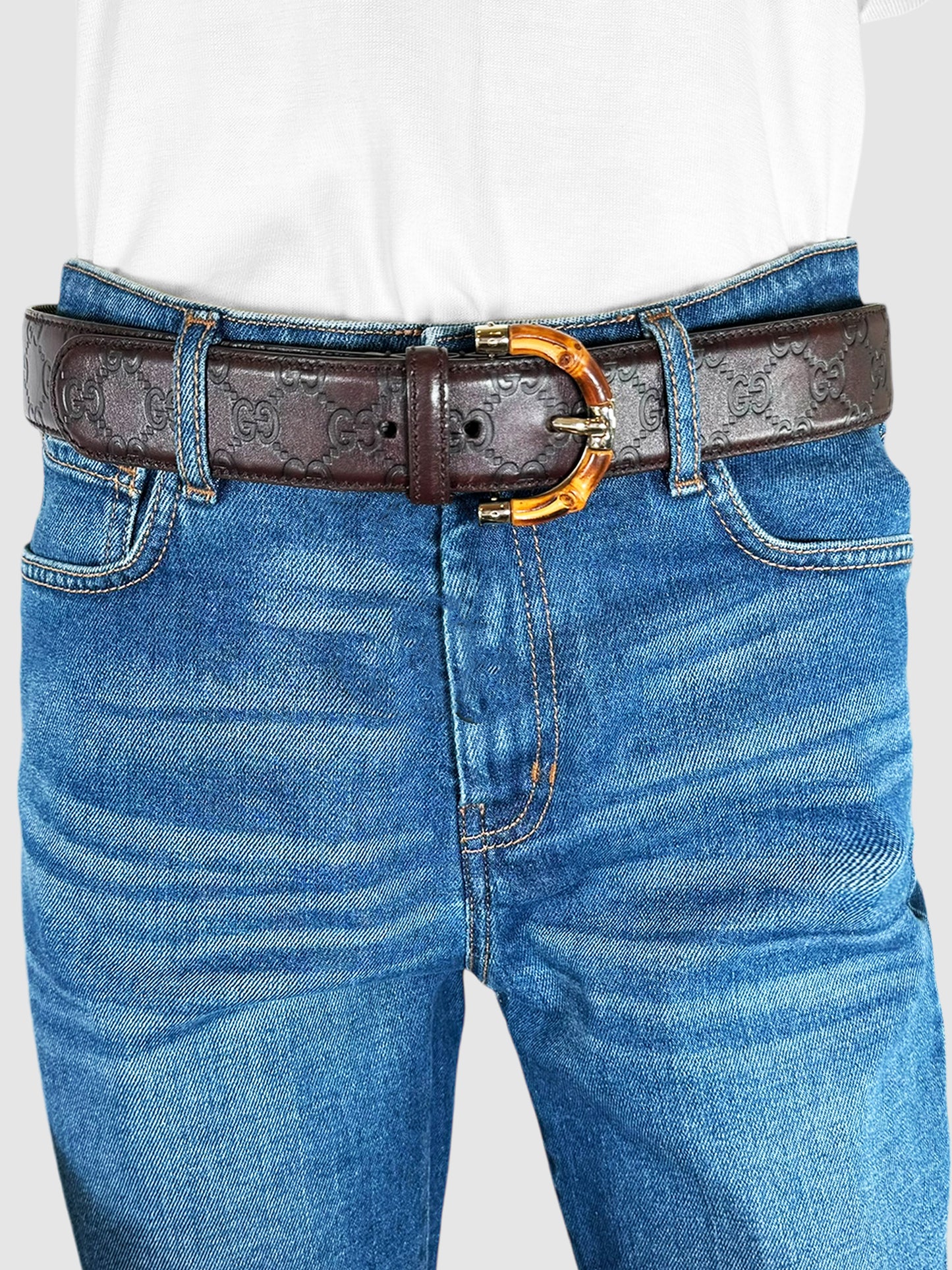 Guccissima Bamboo Leather Belt