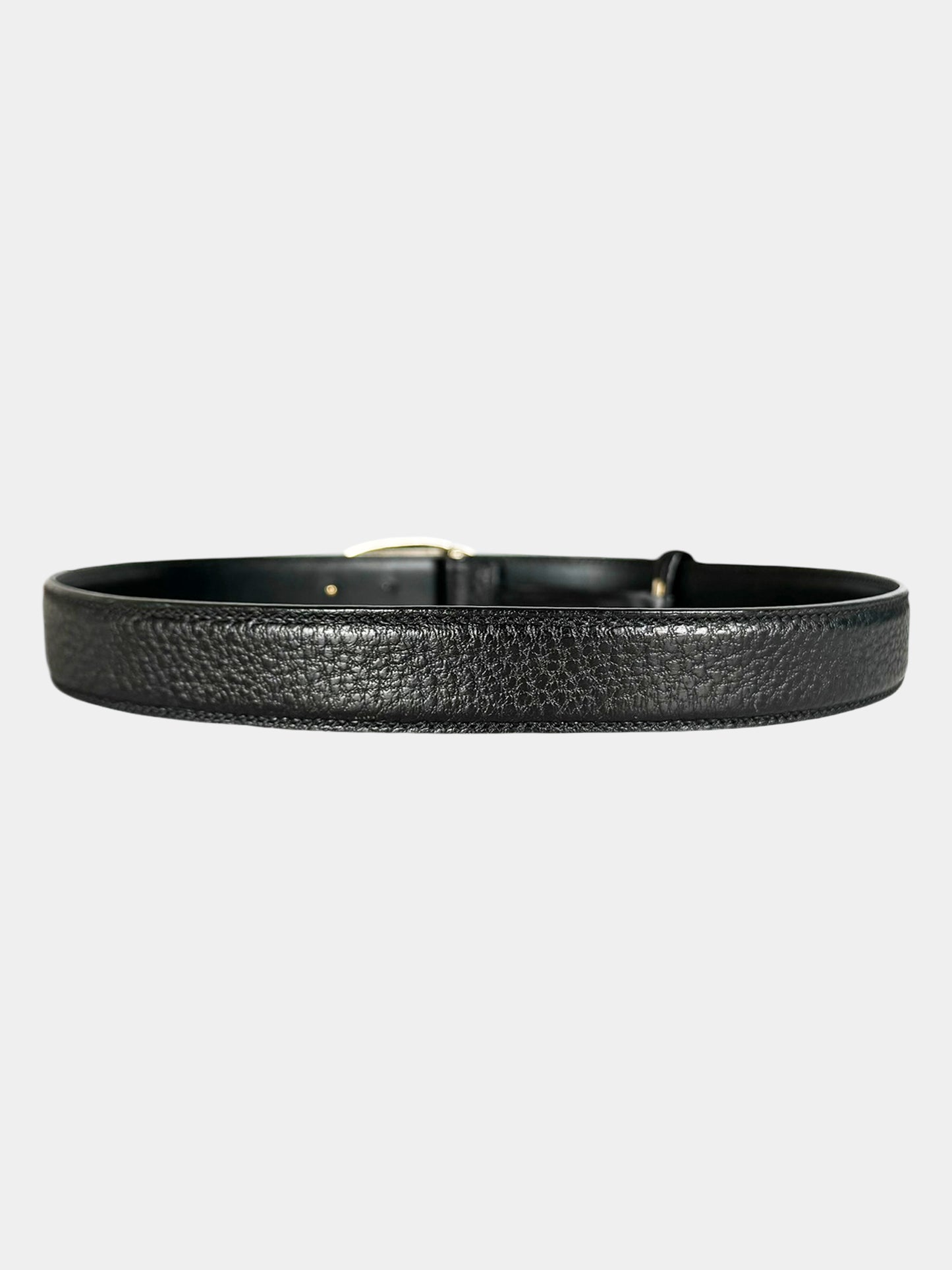 Horsebit Buckle Leather Belt