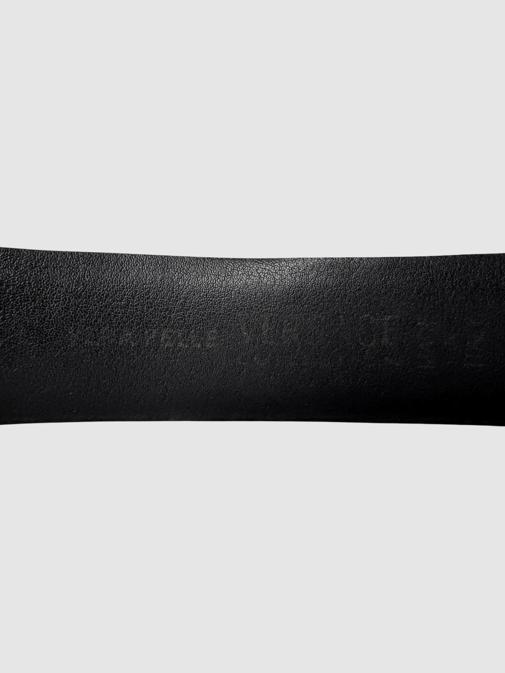 Logo Leather Belt