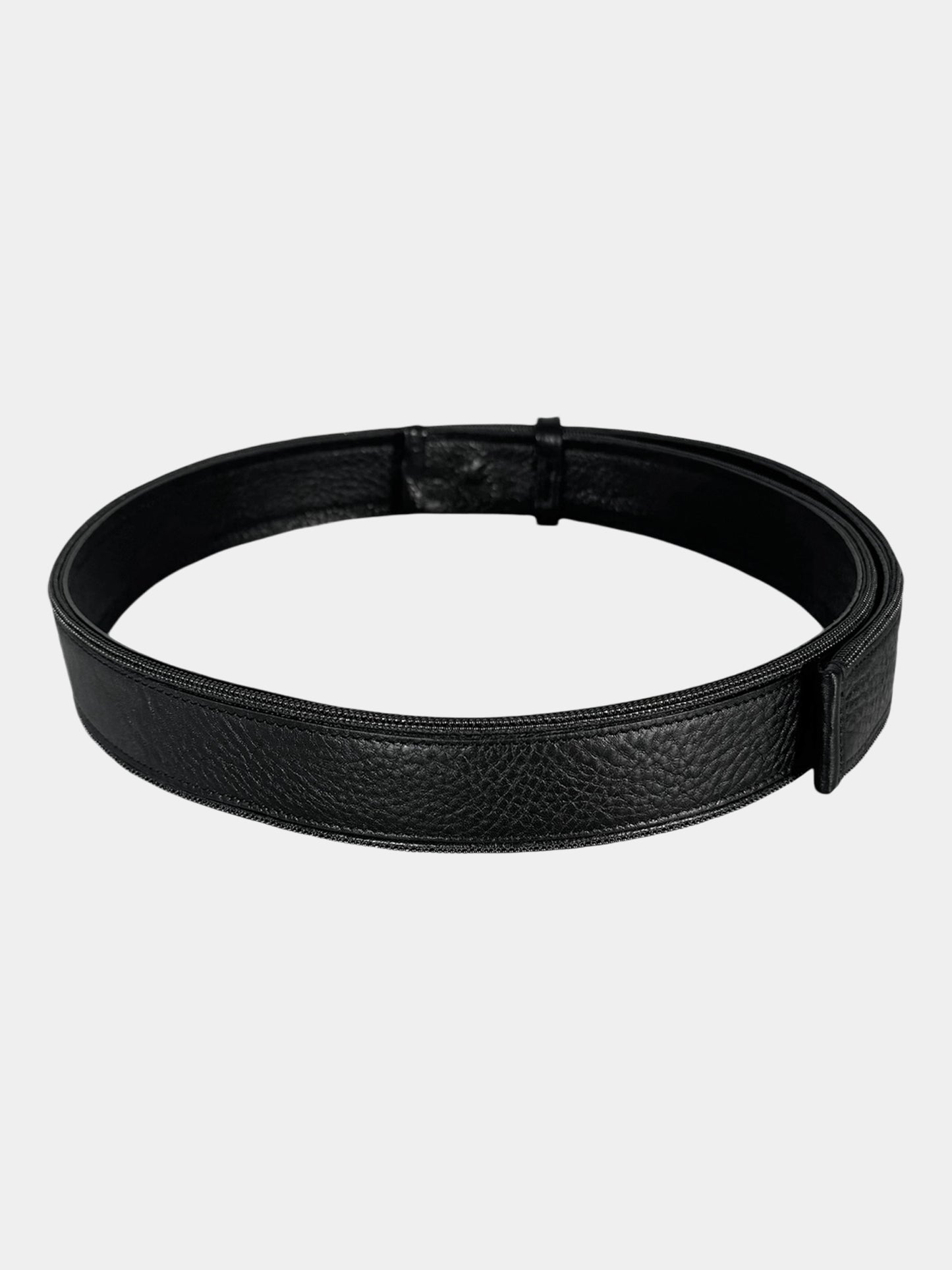 Monili Bead Trim Leather Belt