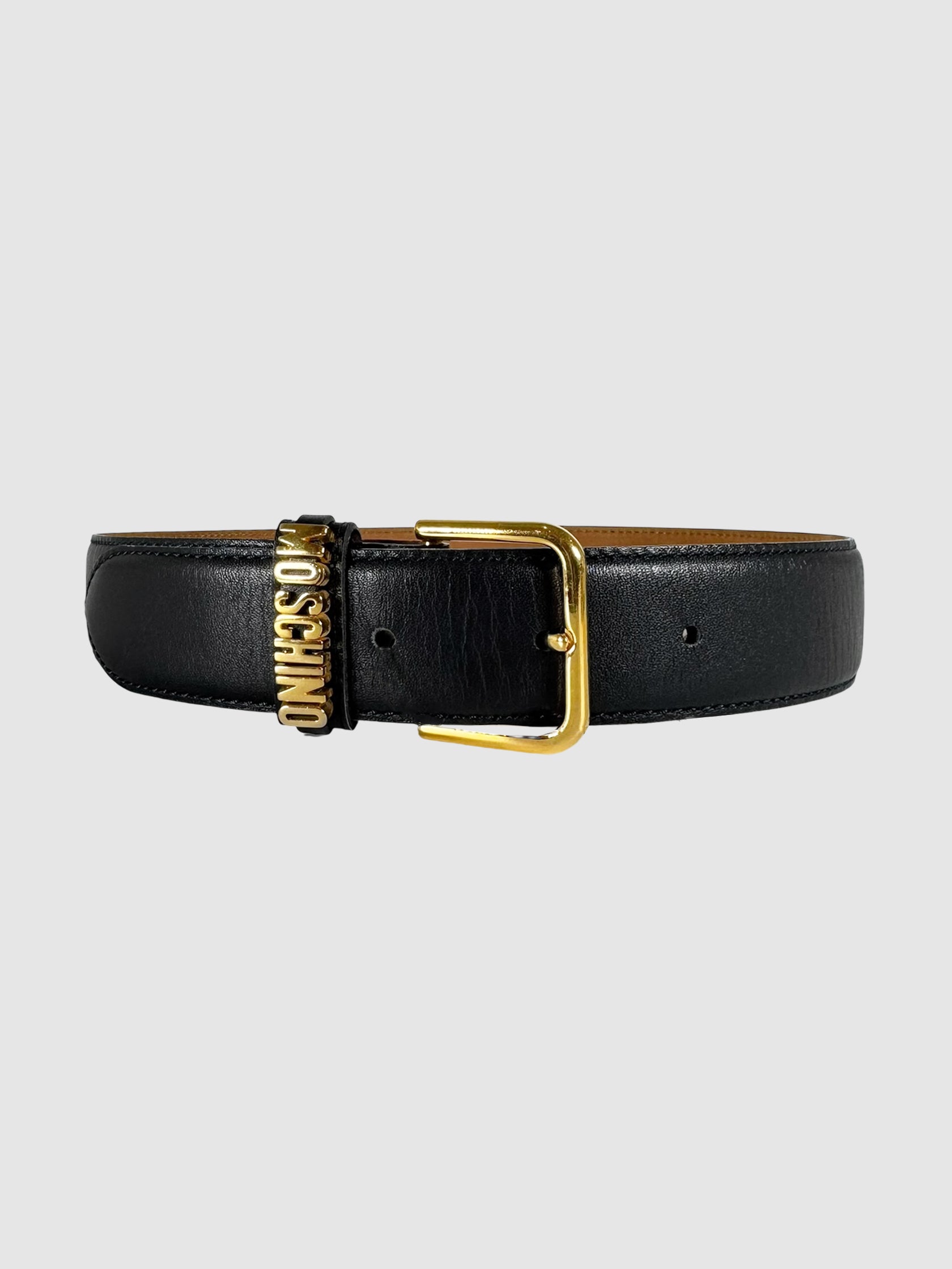 Logo Leather Belt