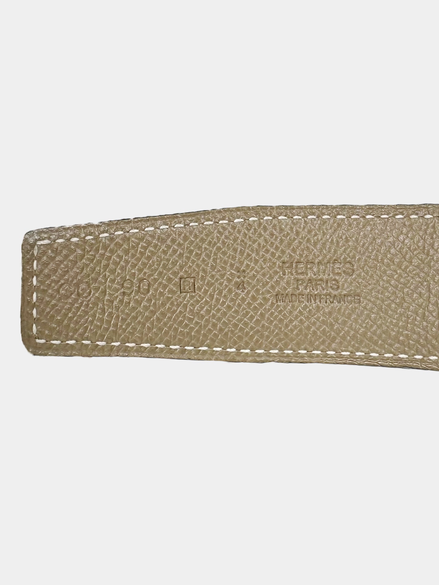 2014 Guillochee Reversible Leather Belt