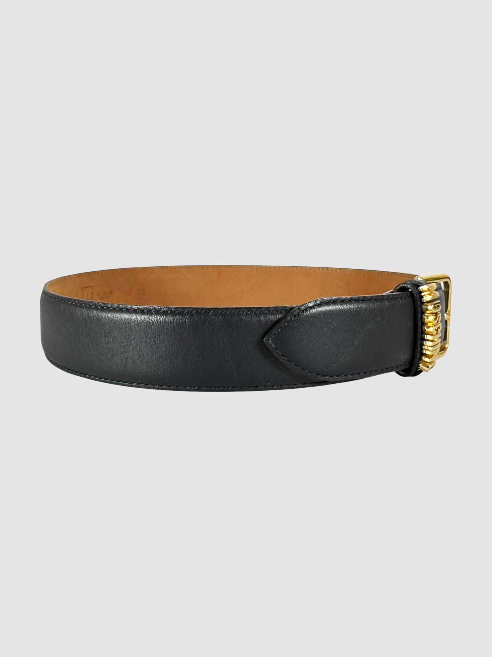 Logo Leather Belt