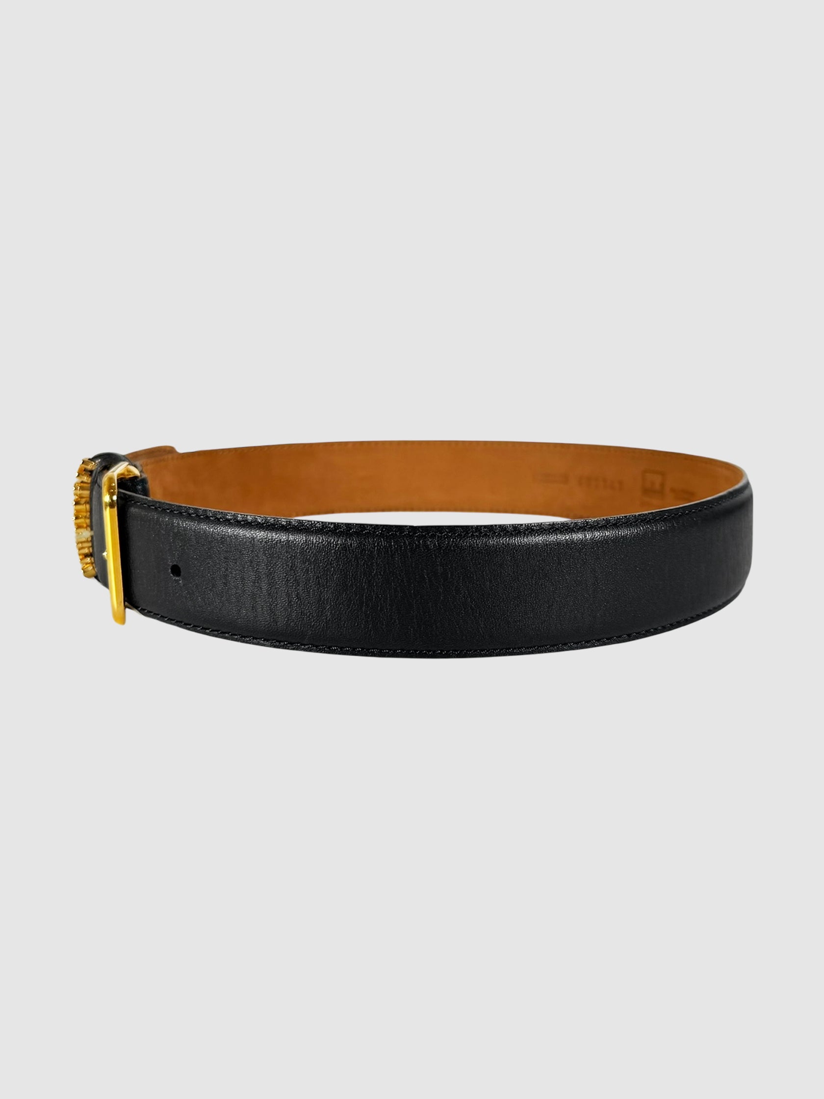 Logo Leather Belt