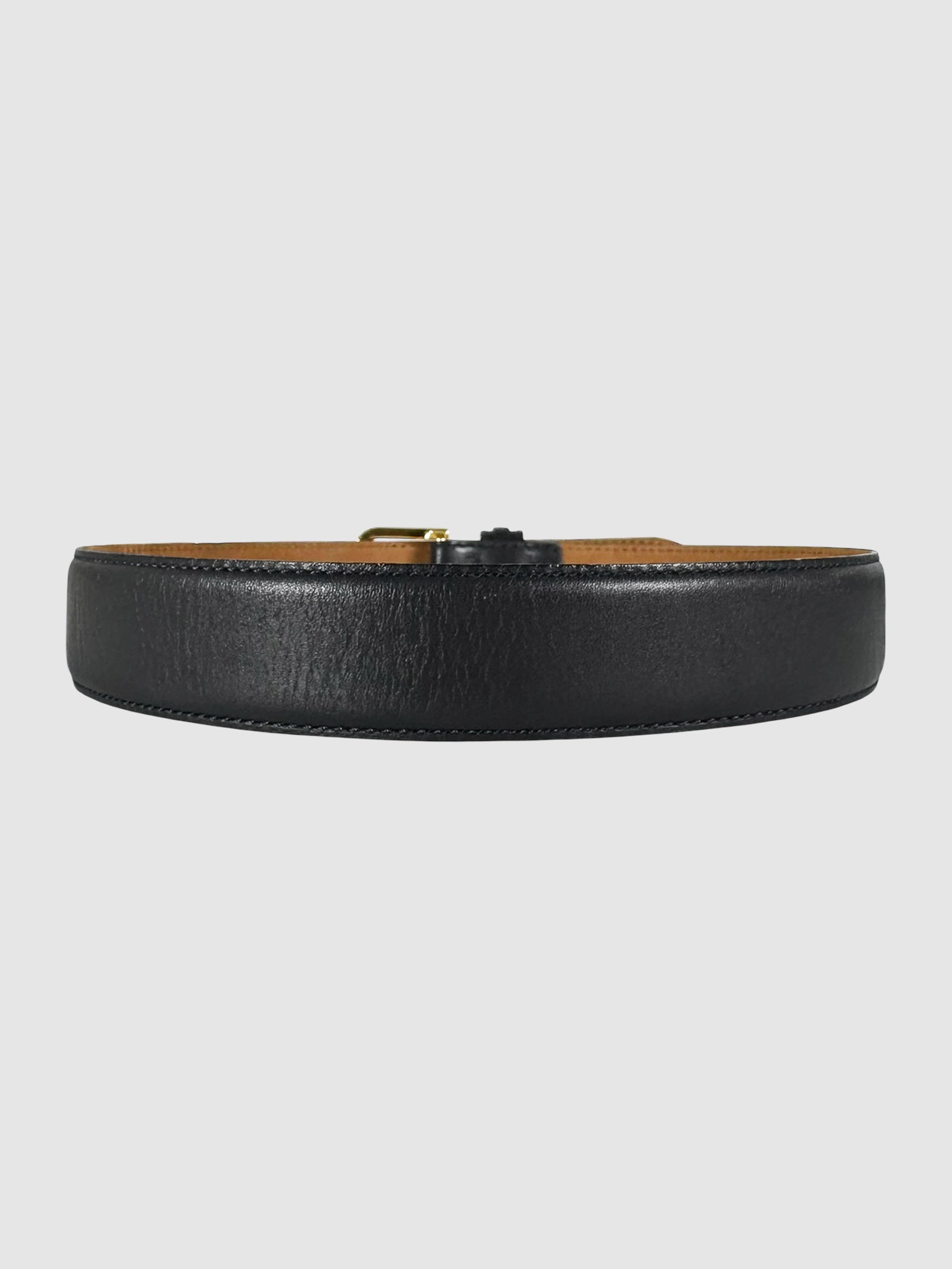Logo Leather Belt