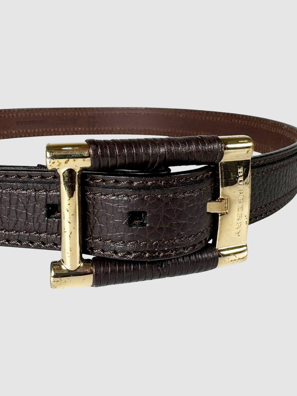 Textured Leather Belt
