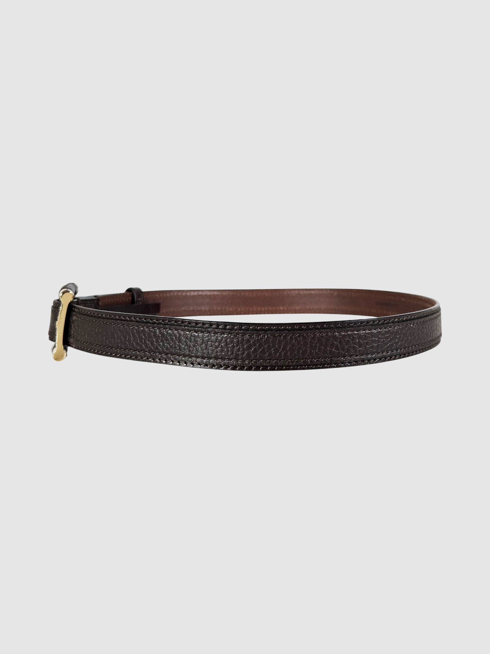 Textured Leather Belt