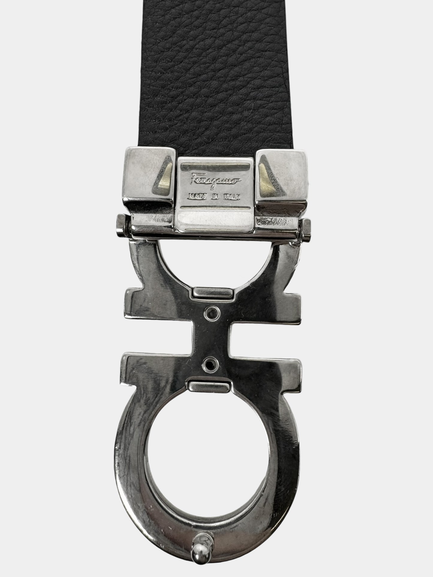 Gancini Reversible Leather Belt