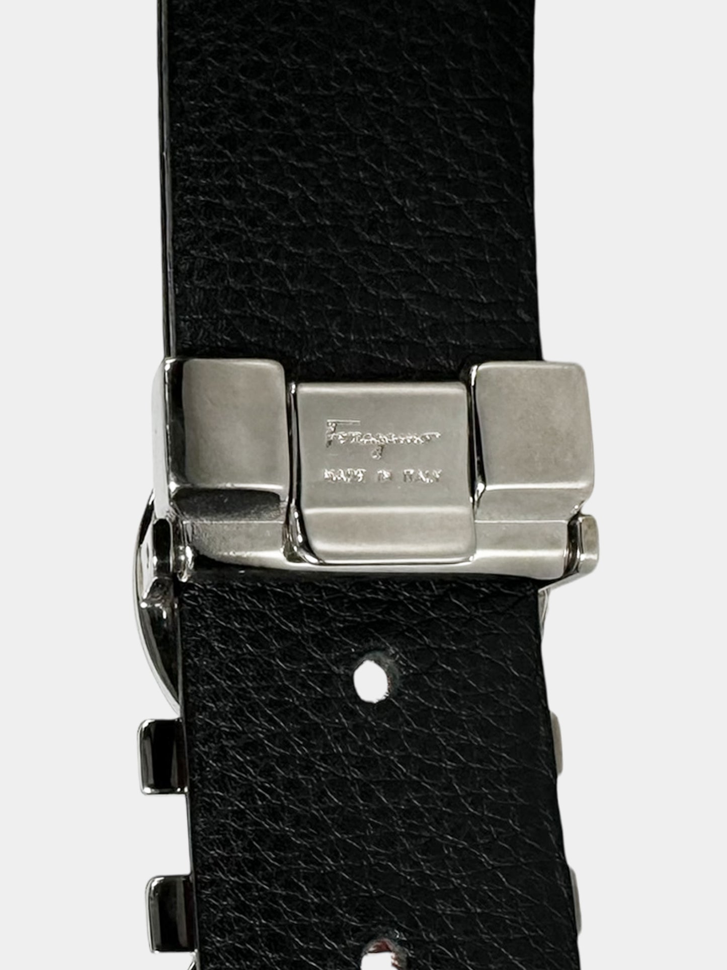 Gancini Reversible Leather Belt