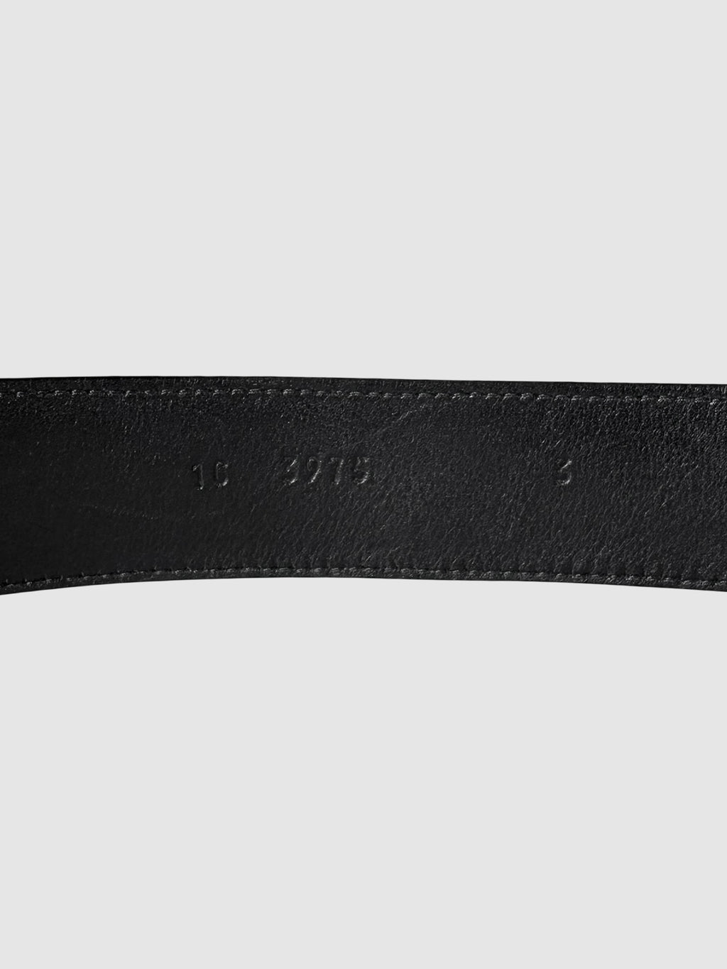 Oval Plaque Leather Belt