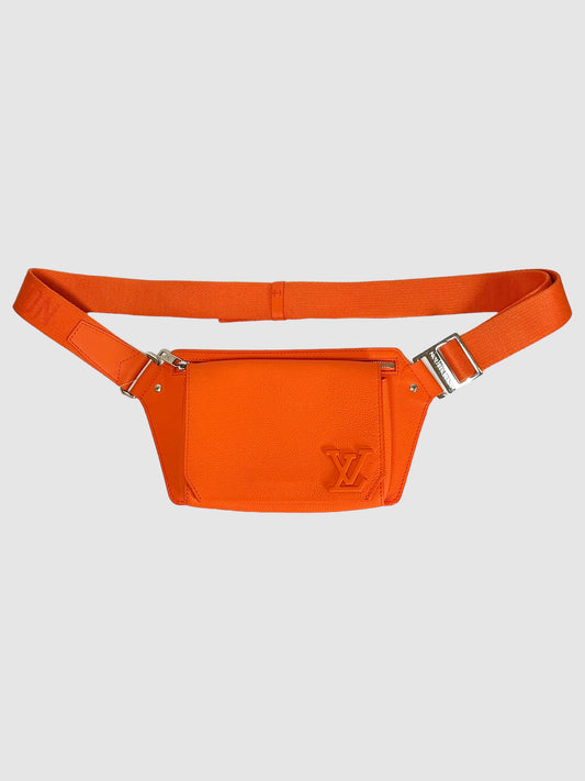 2021 Louis Vuitton Orange Takeoff Sling Aerogram Belt Bag Designer Resale Bum Bag Fanny Pack Toronto Canada Trendy Summer Outfit Festival