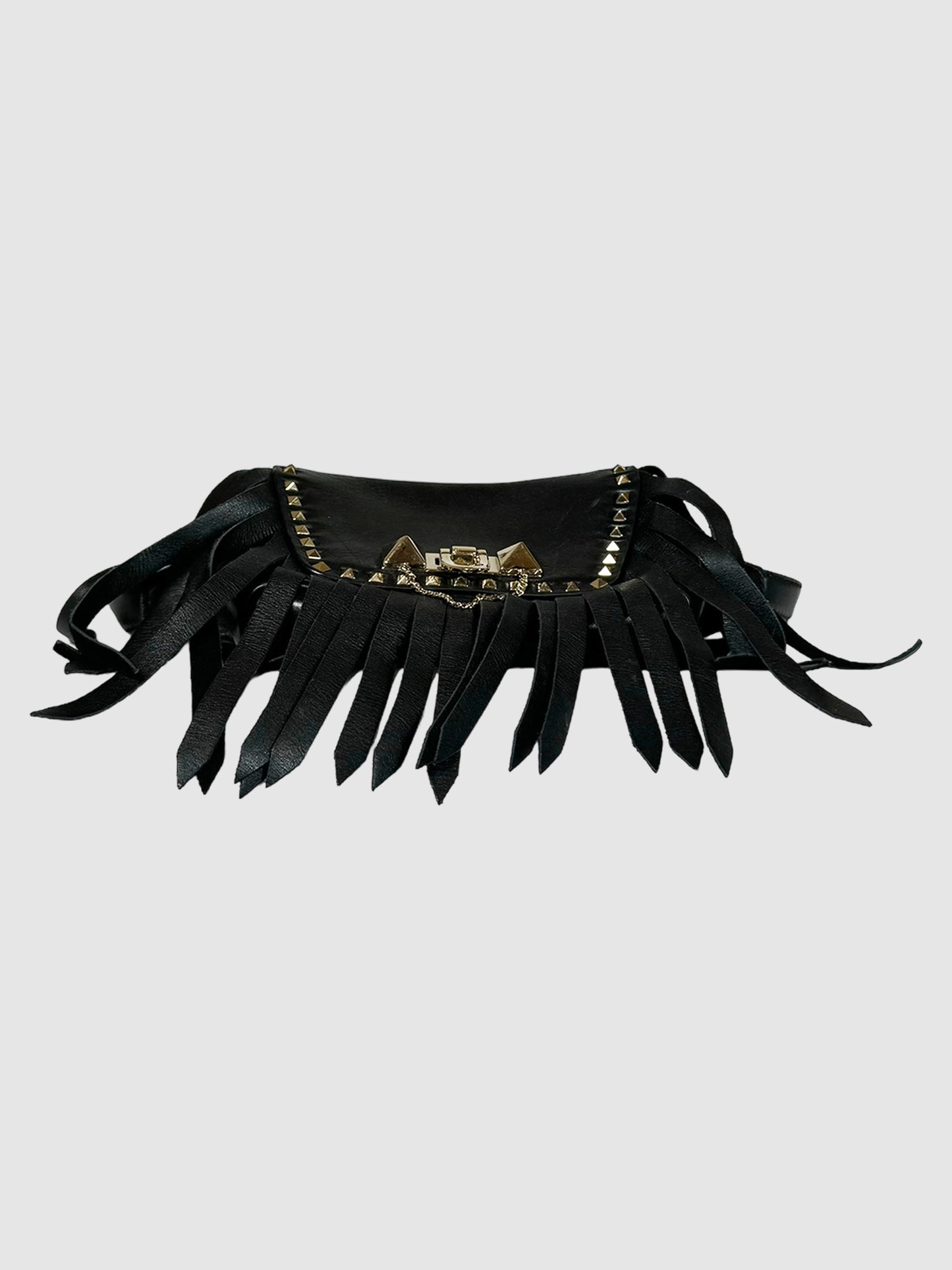 Leather Fringe Belt Bag