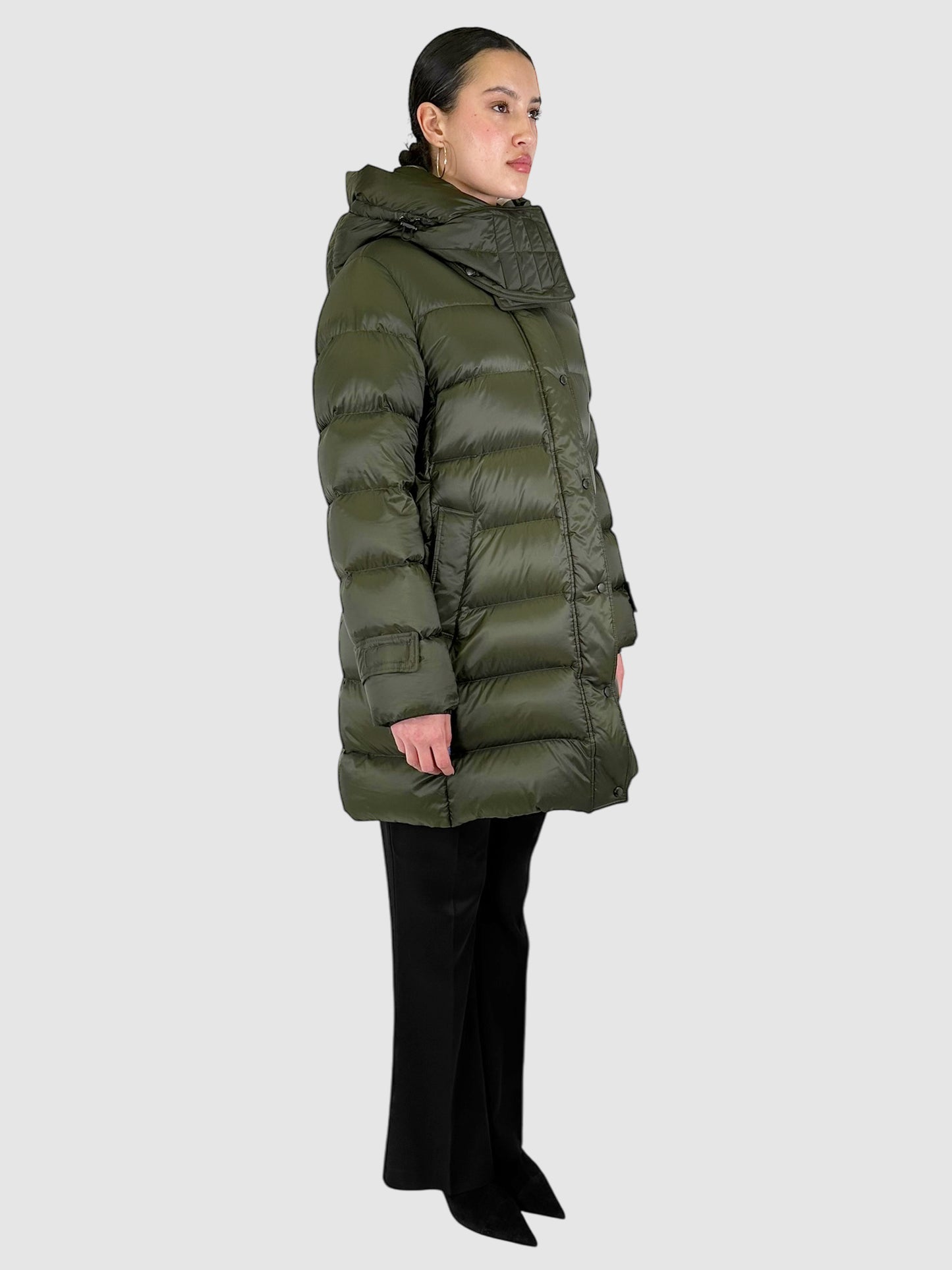 Down Hooded Puffer Coat - Size XL