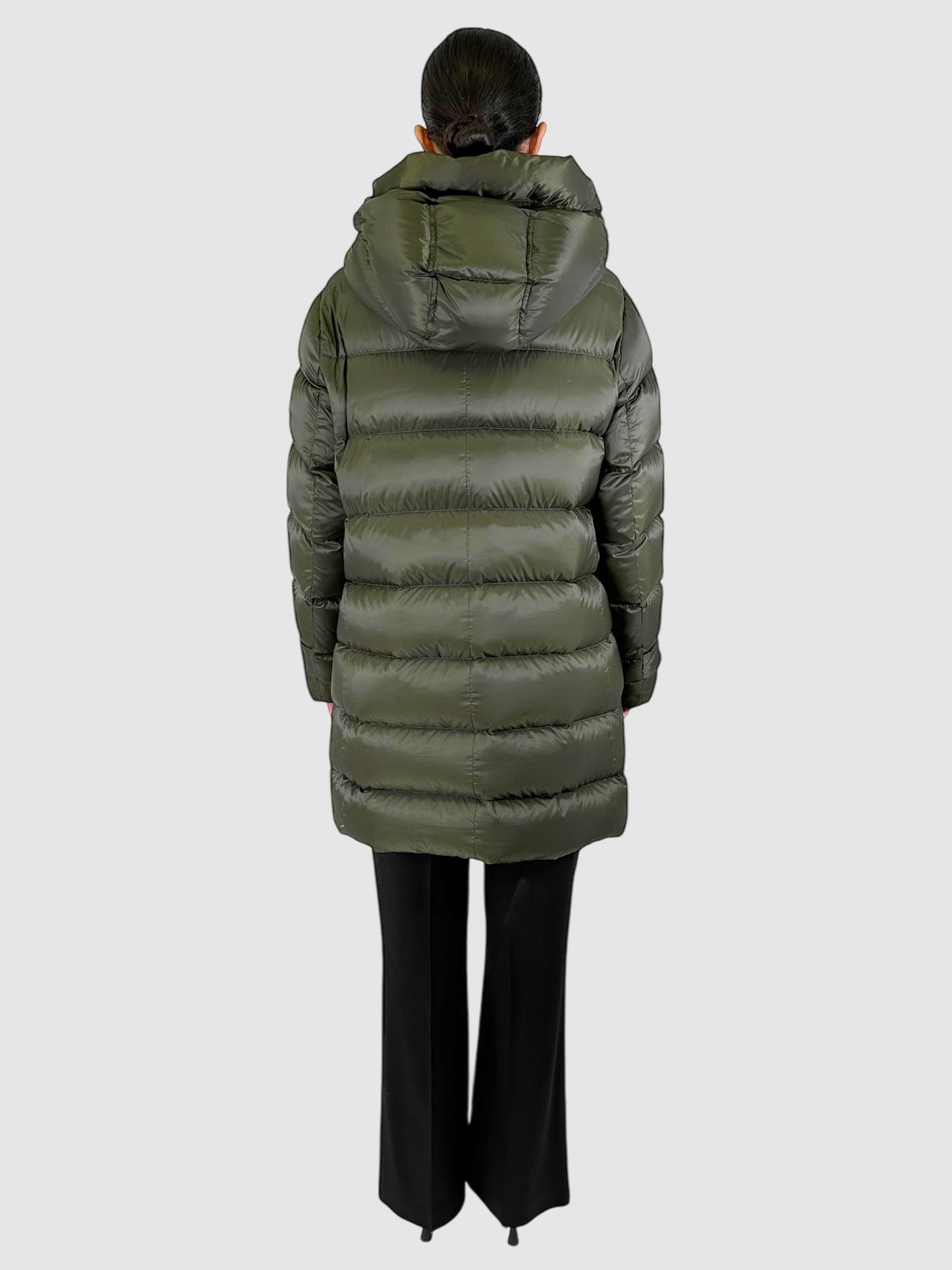 Down Hooded Puffer Coat - Size XL