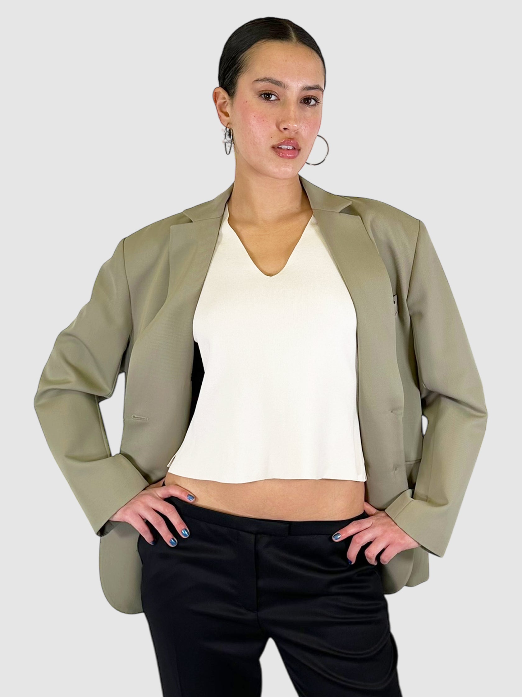 Wool Single-Breasted Blazer