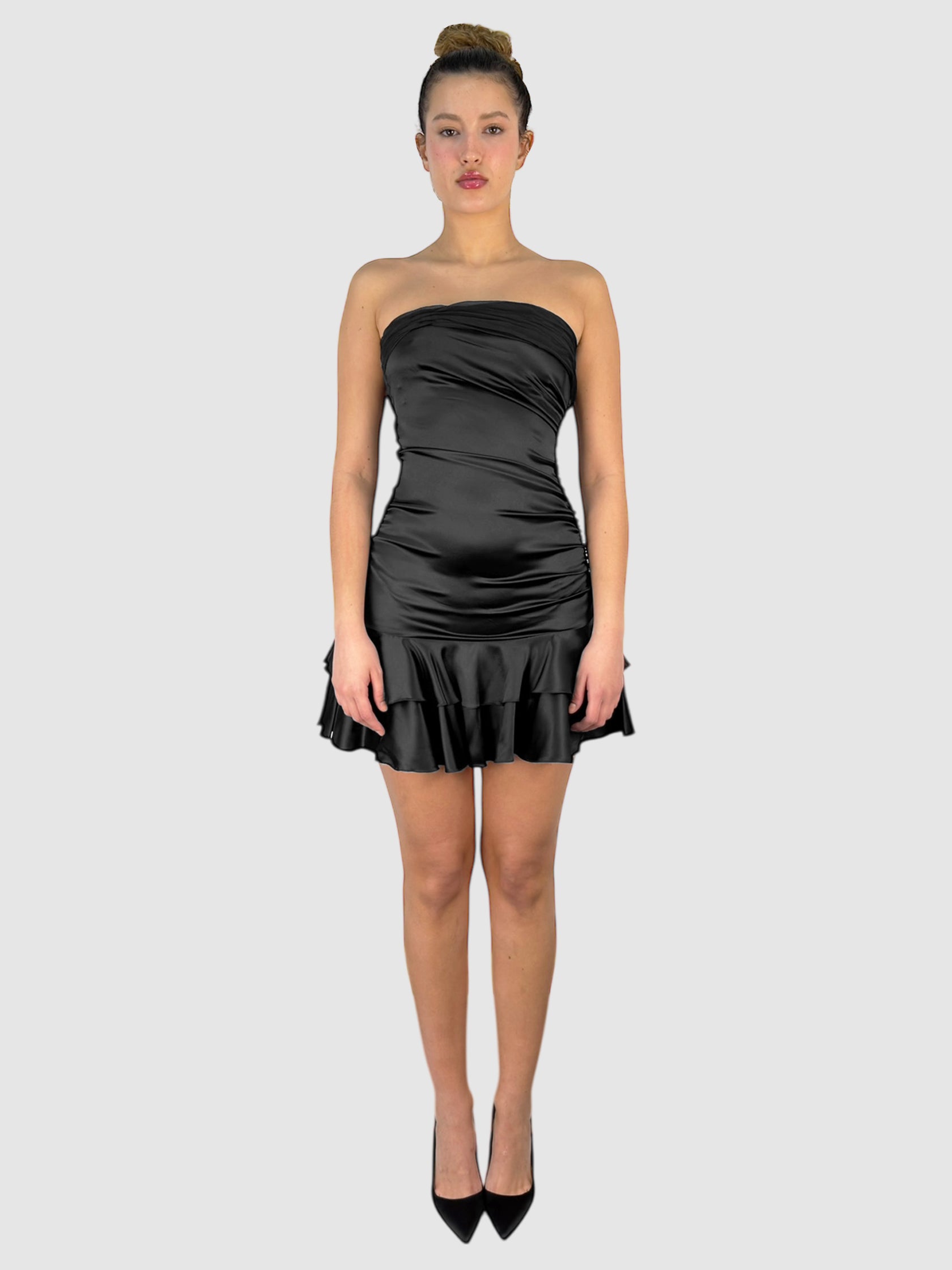 Silk Ruched Dress