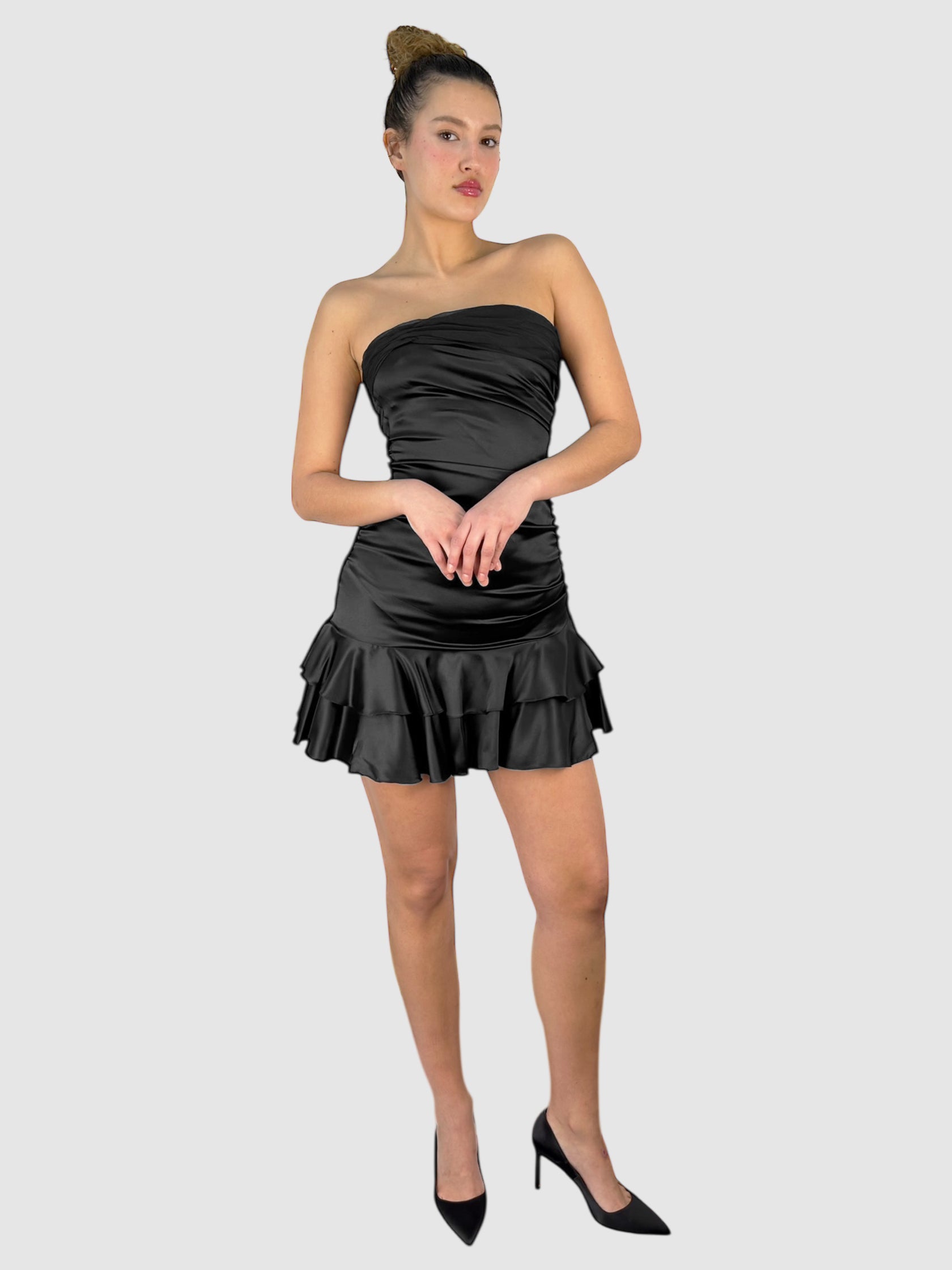 Silk Ruched Dress