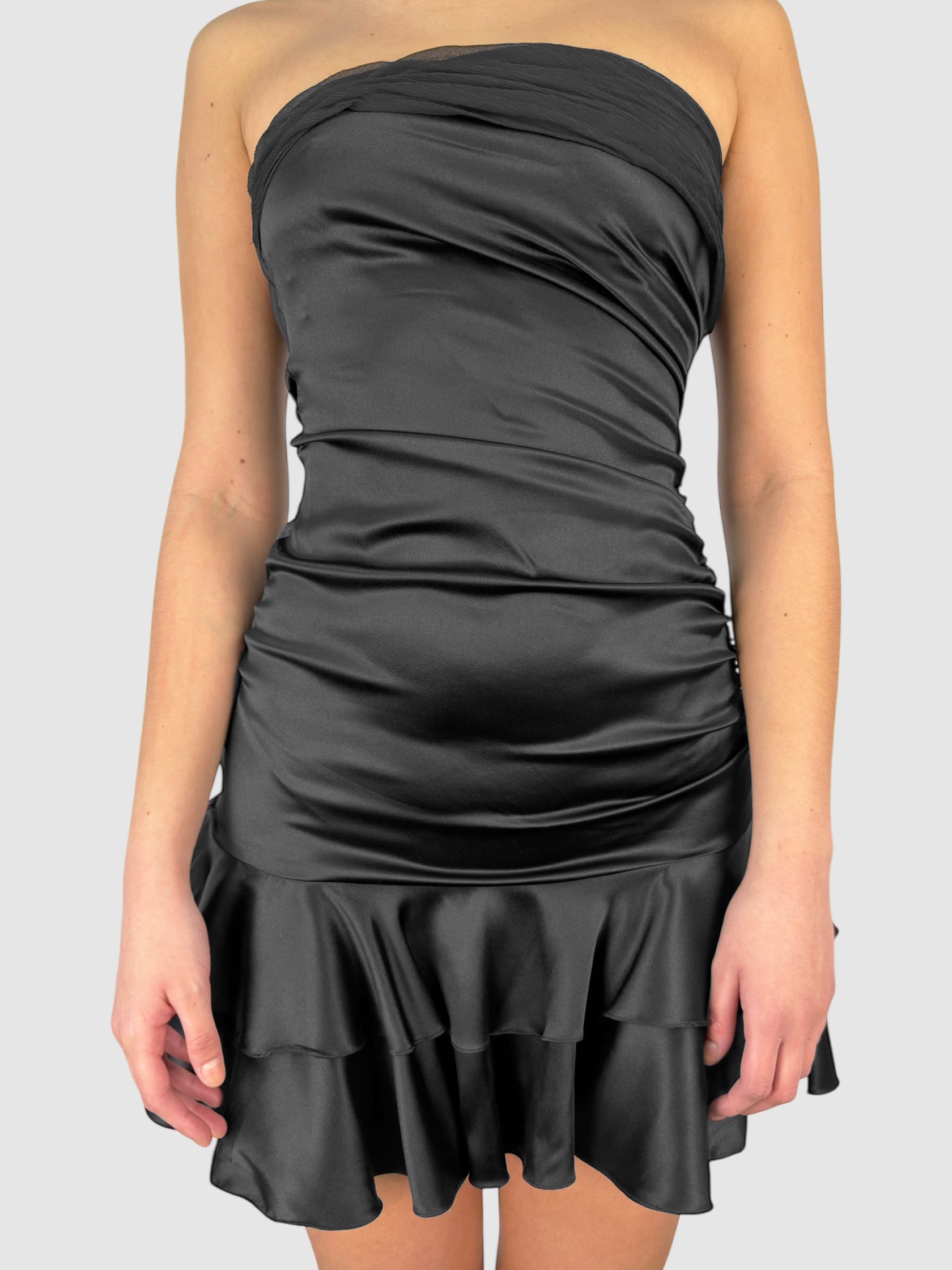 Silk Ruched Dress