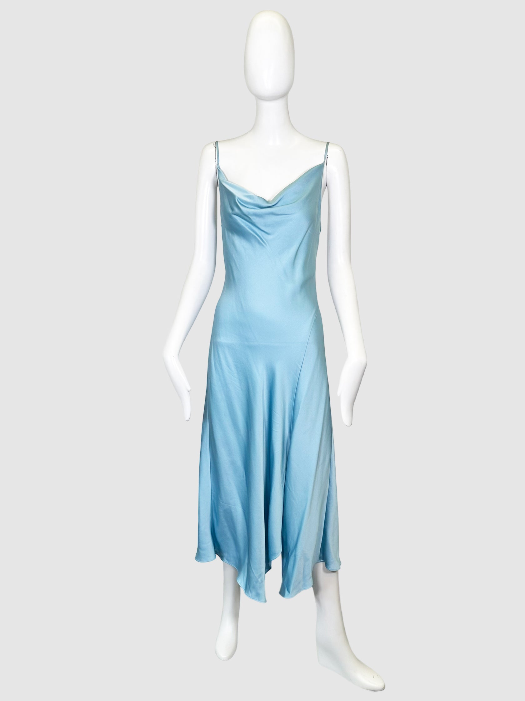 Jonathan Simkhai Cowl Neck Satin Midi Dress - Size 6