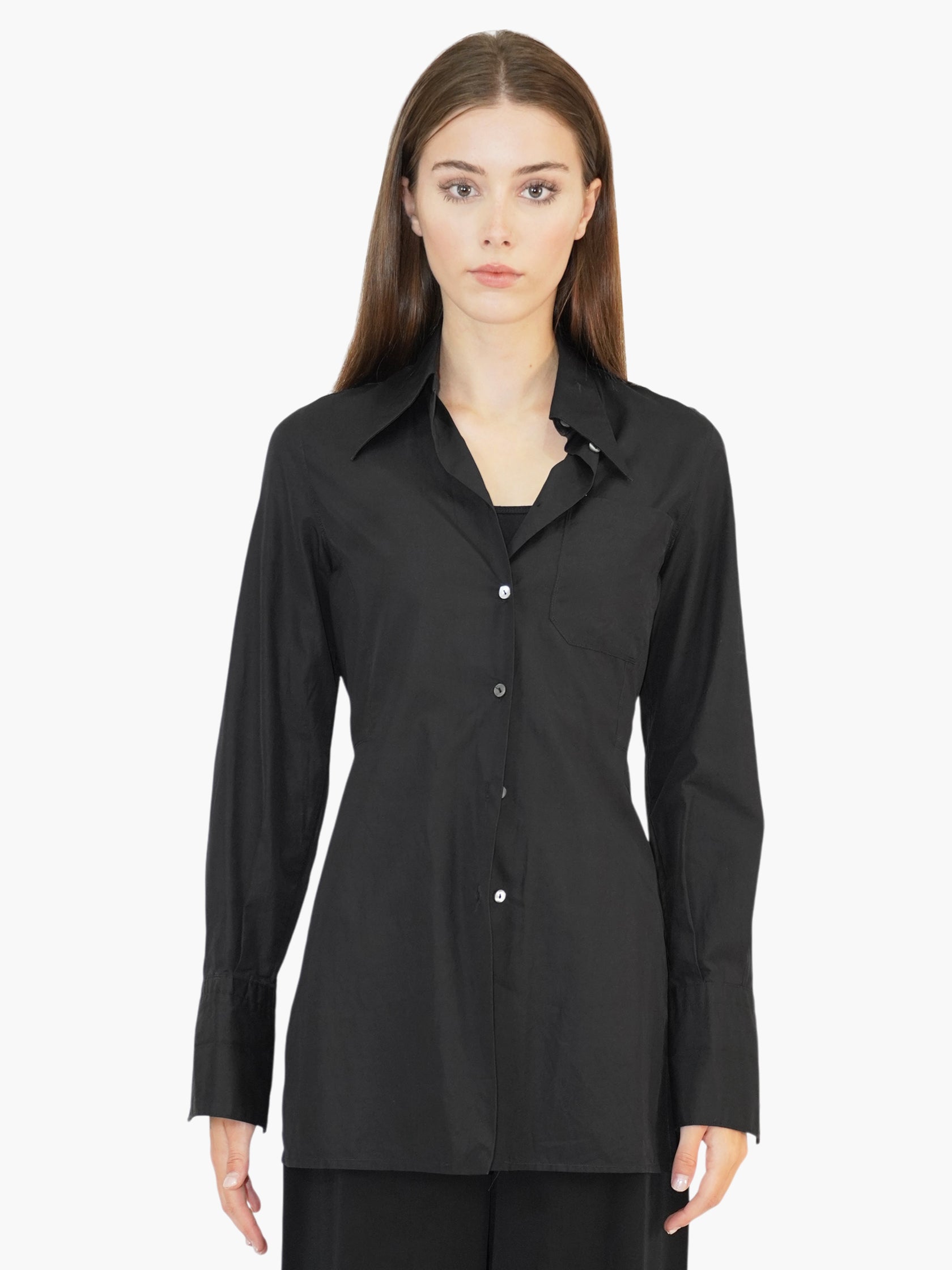 Tailored Button-Up Top