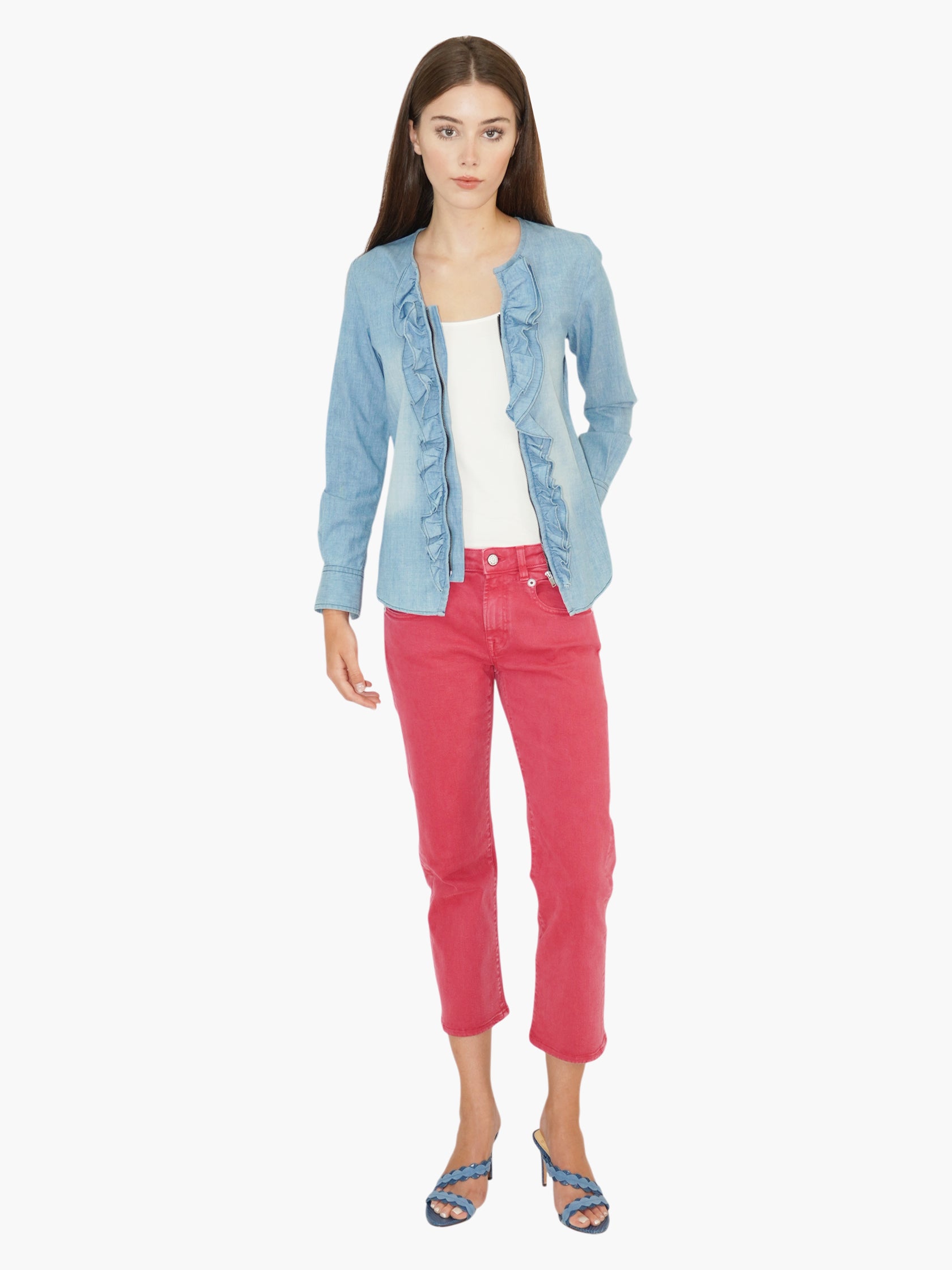 Liz Denim Top