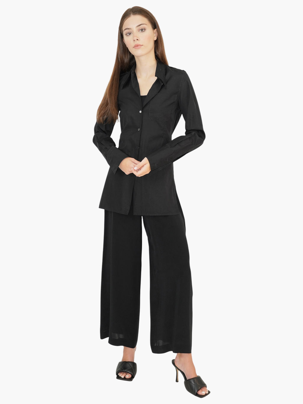 Tailored Button-Up Top