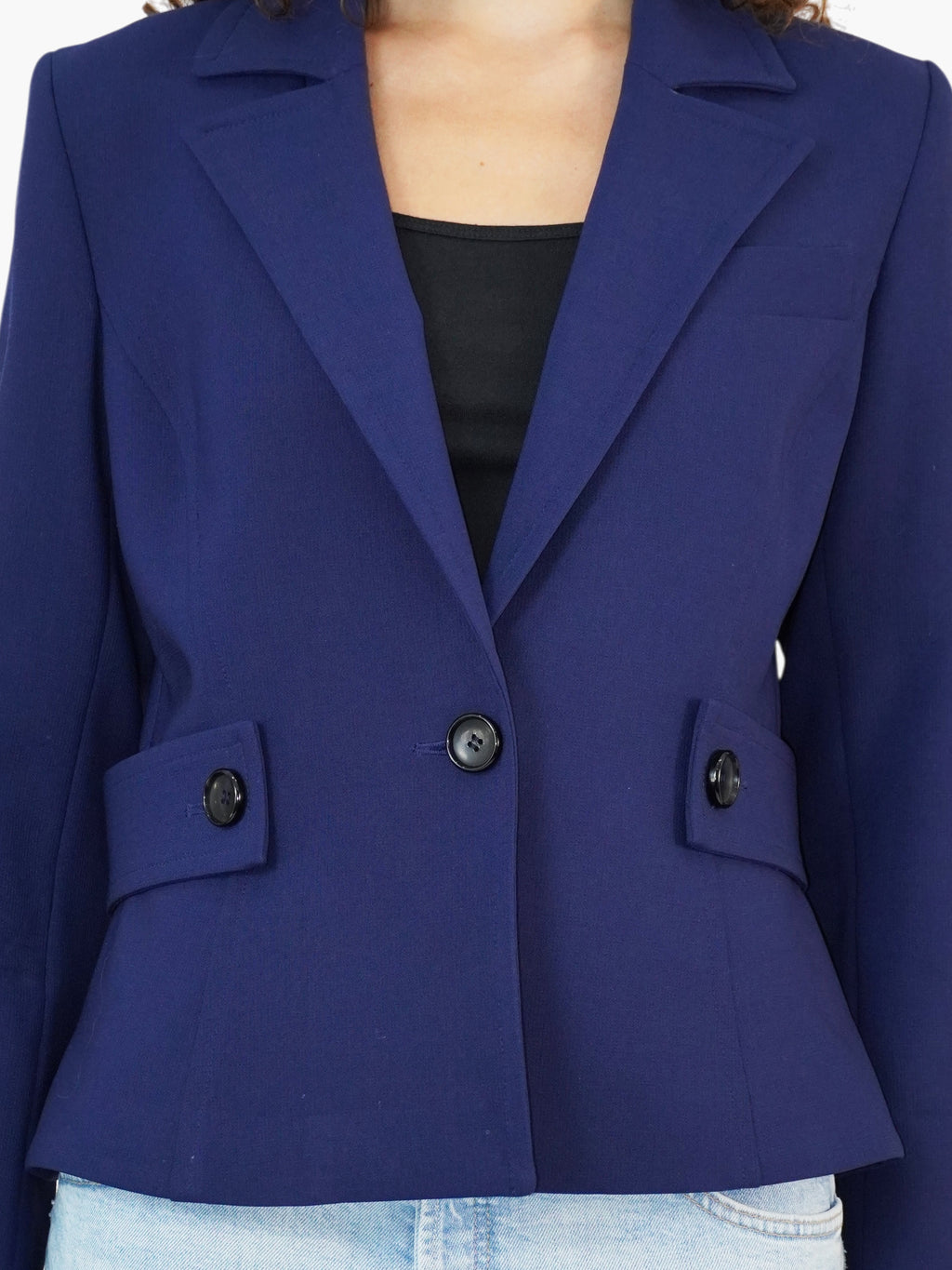 Cropped Wool Blazer