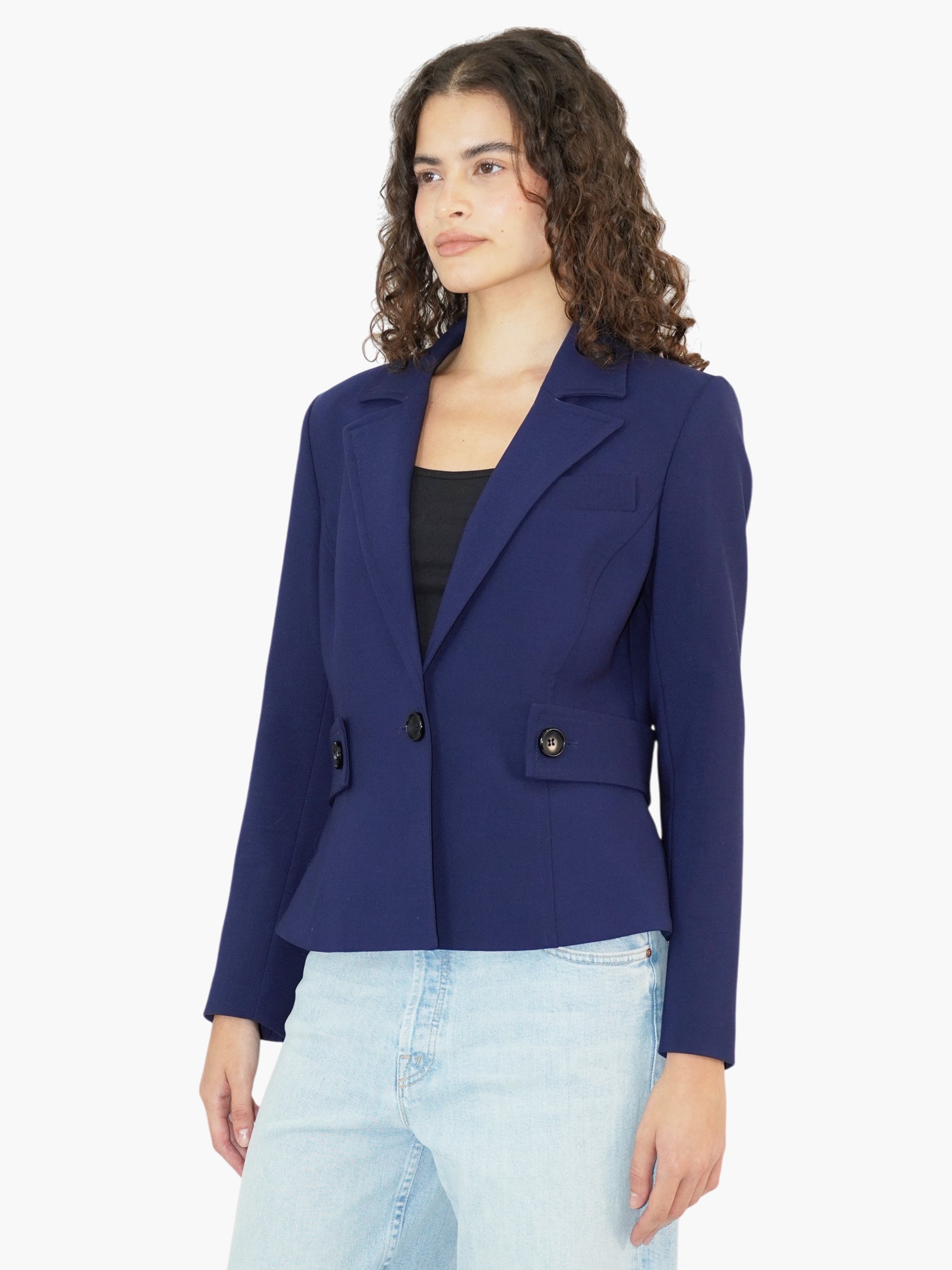 Cropped Wool Blazer