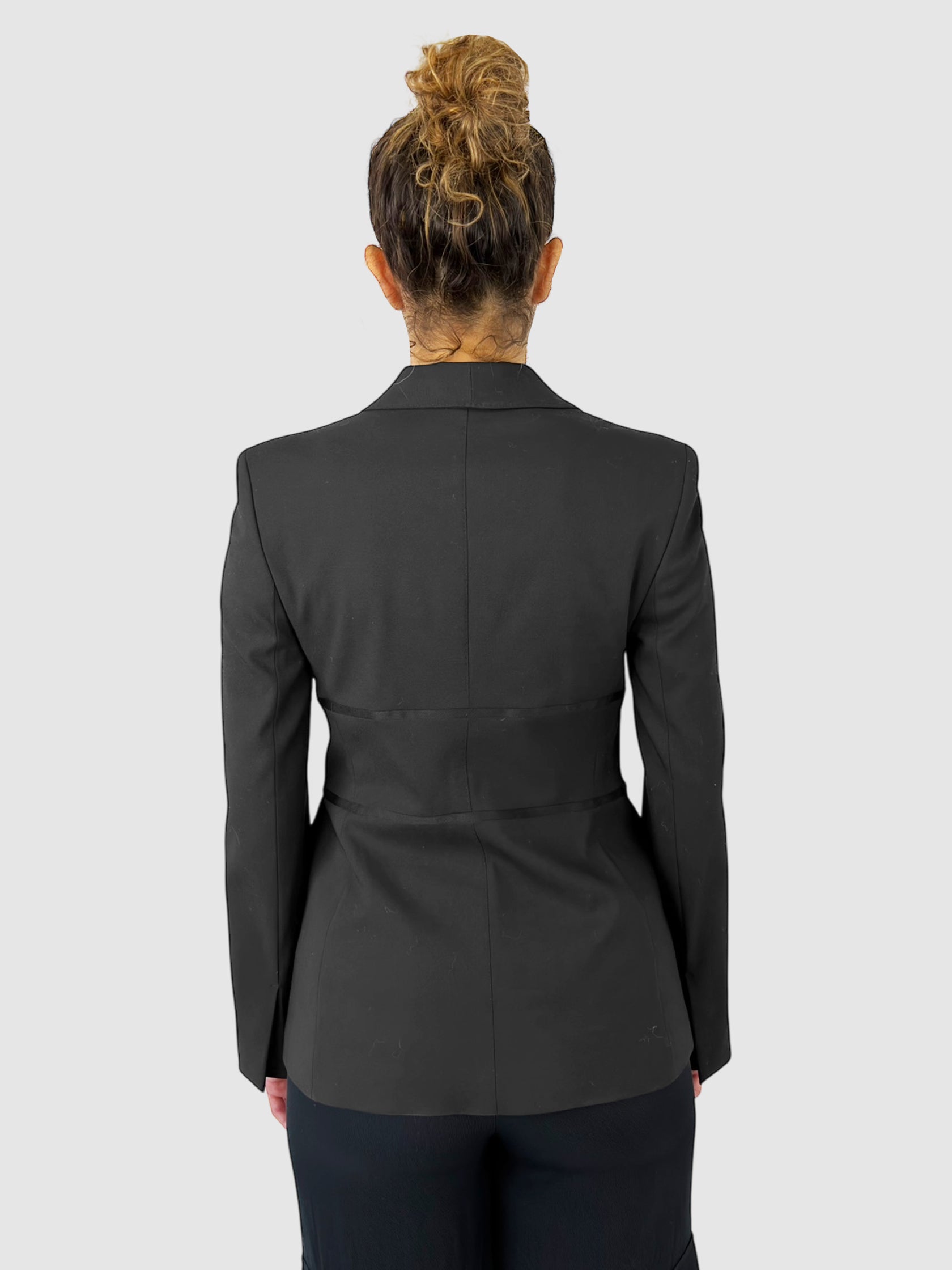 Wool Tie-Front Blazer