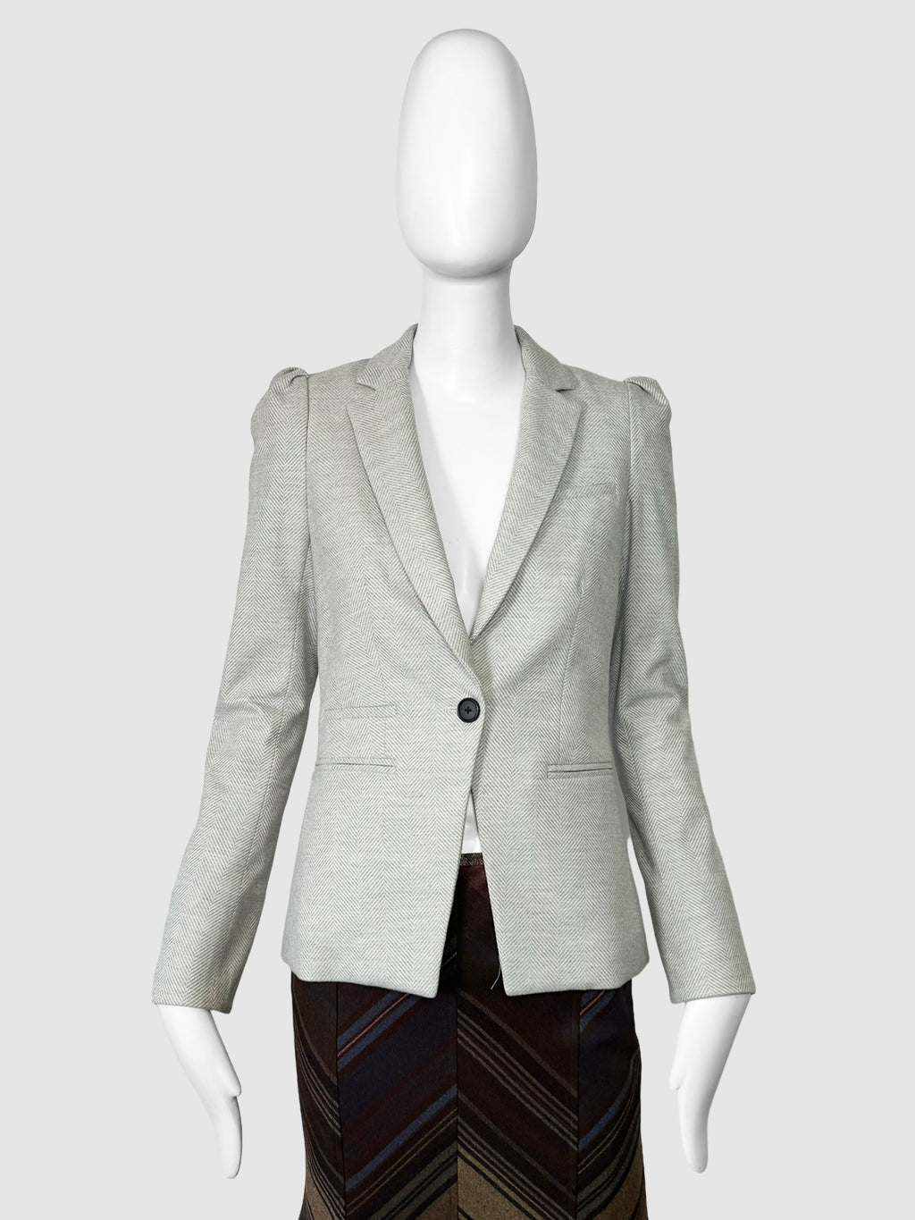 Single-Button Blazer - Size 2