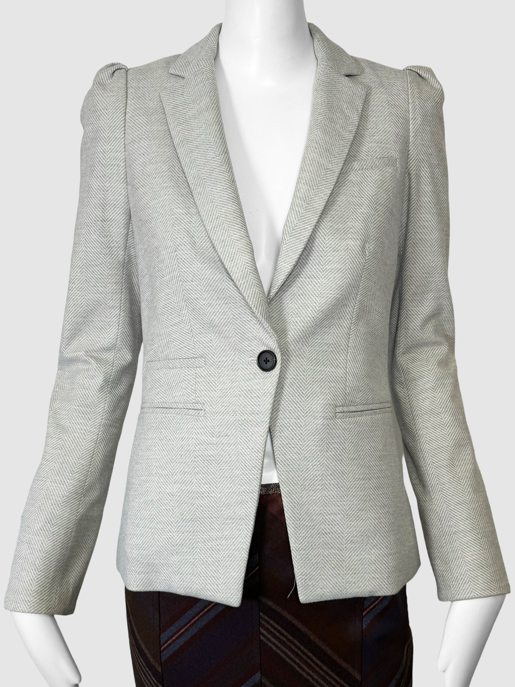 Single-Button Blazer - Size 2